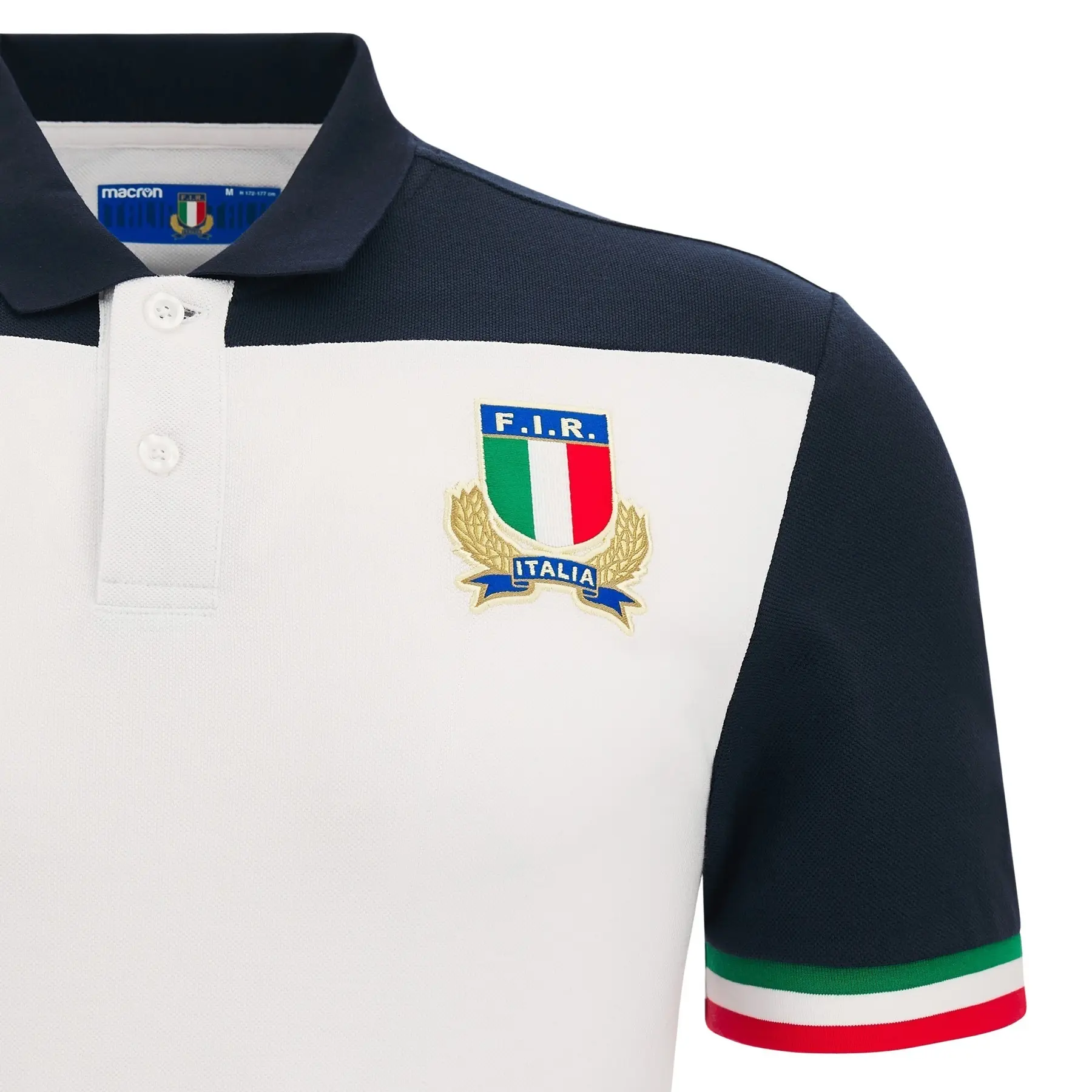 Maillot Italie Rugby 2022-23 – Domicile Macron – Taille XXL (46) – Éco Tissu