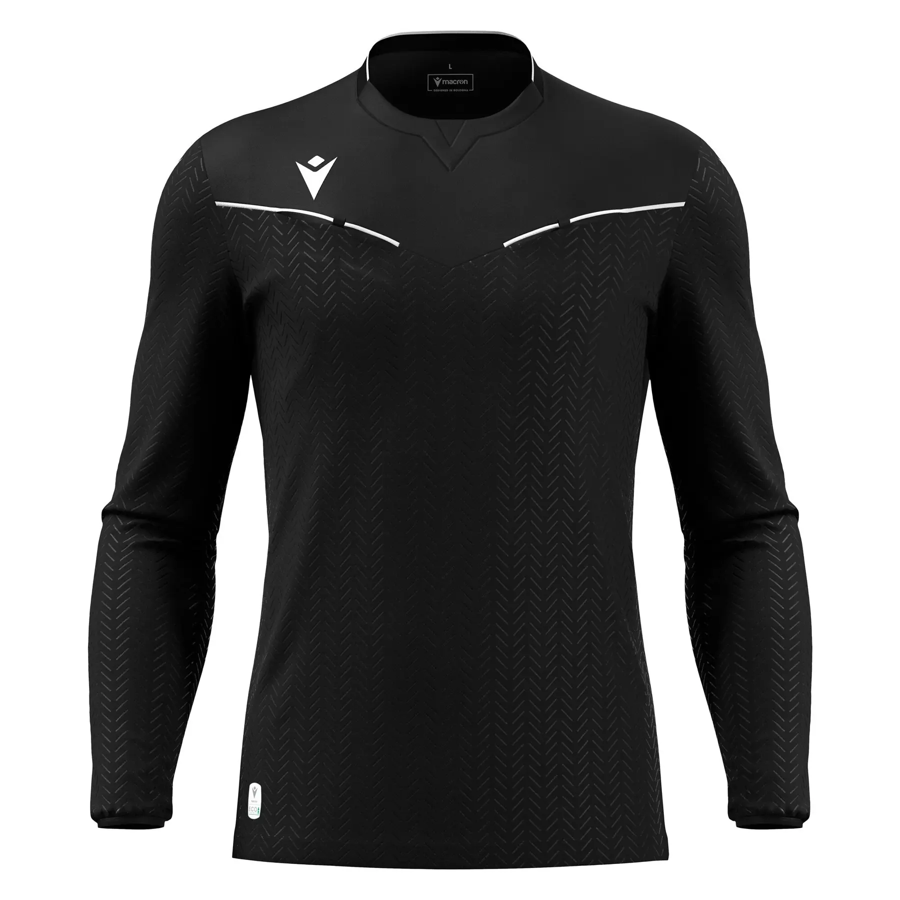 Trikot für Schiedsrichter mit langen Ärmeln Ponnet Eco - Noir - male - Size: M