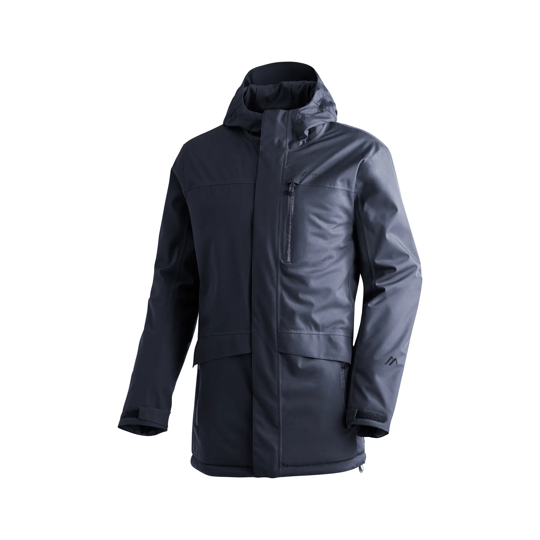 Maier Sports Men's Bleu Hooded Jacket Peyor
