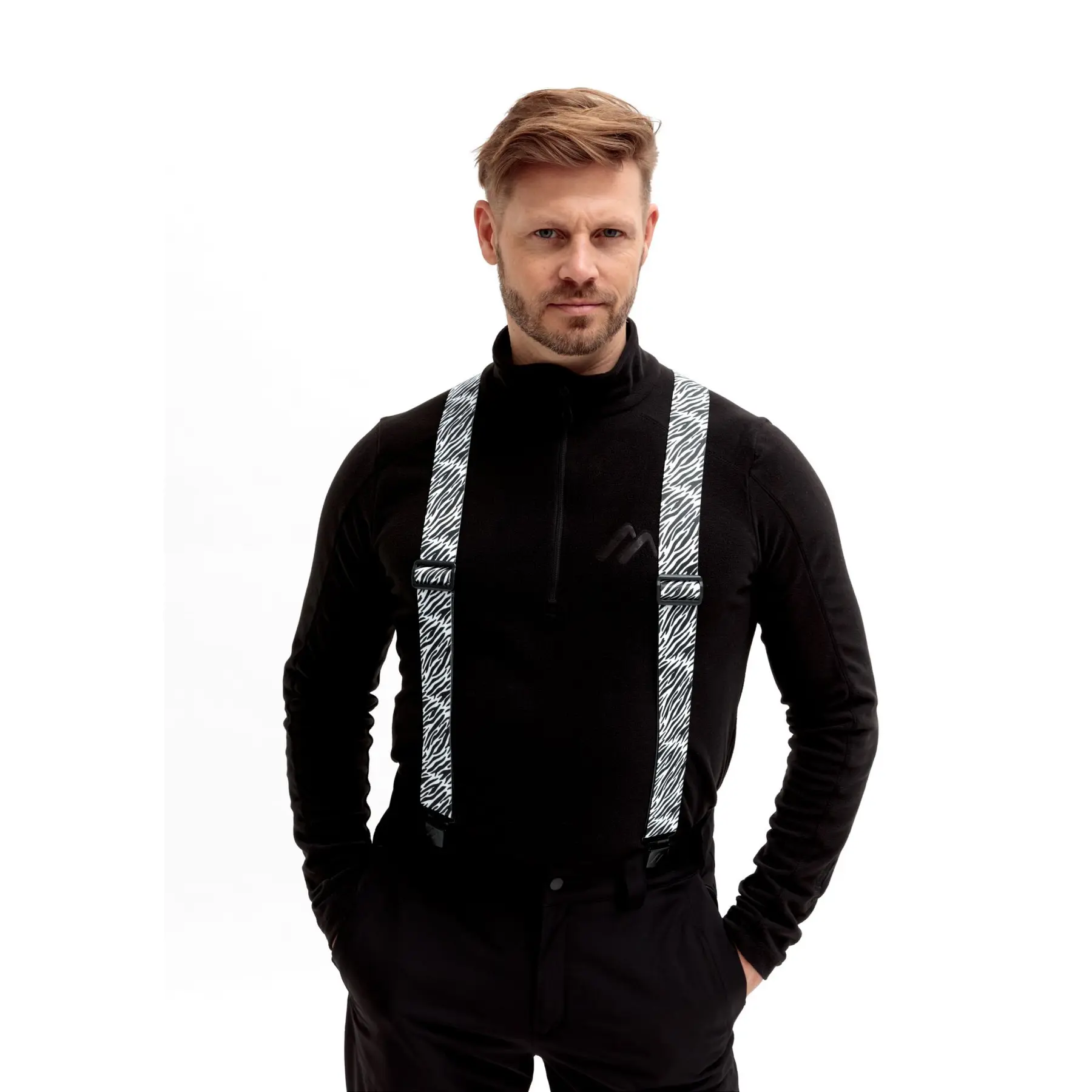 Maier Sports Men's Noir Suspenders Zoozeal