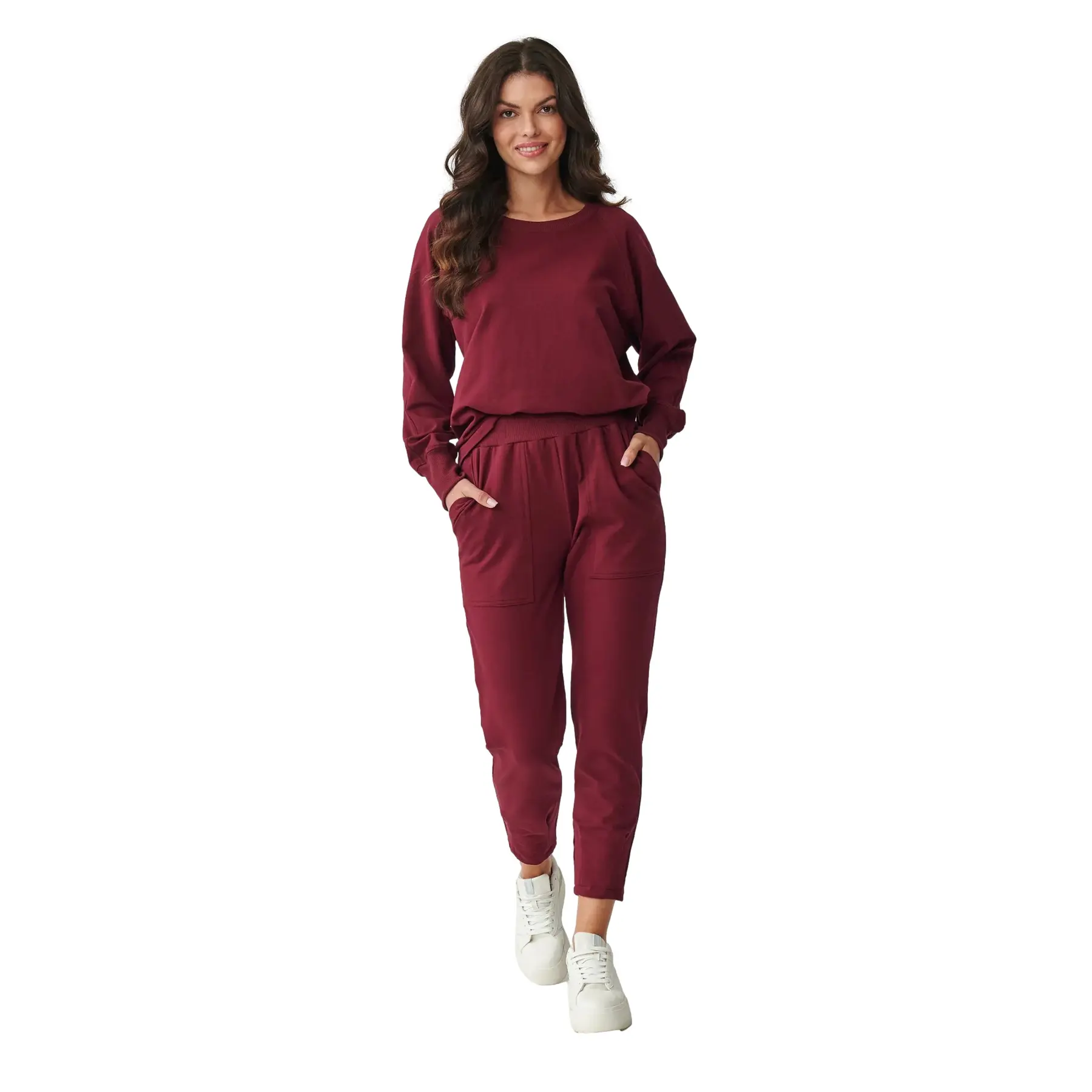 Women's stylish sweatshirt and jogger set Makadamia
