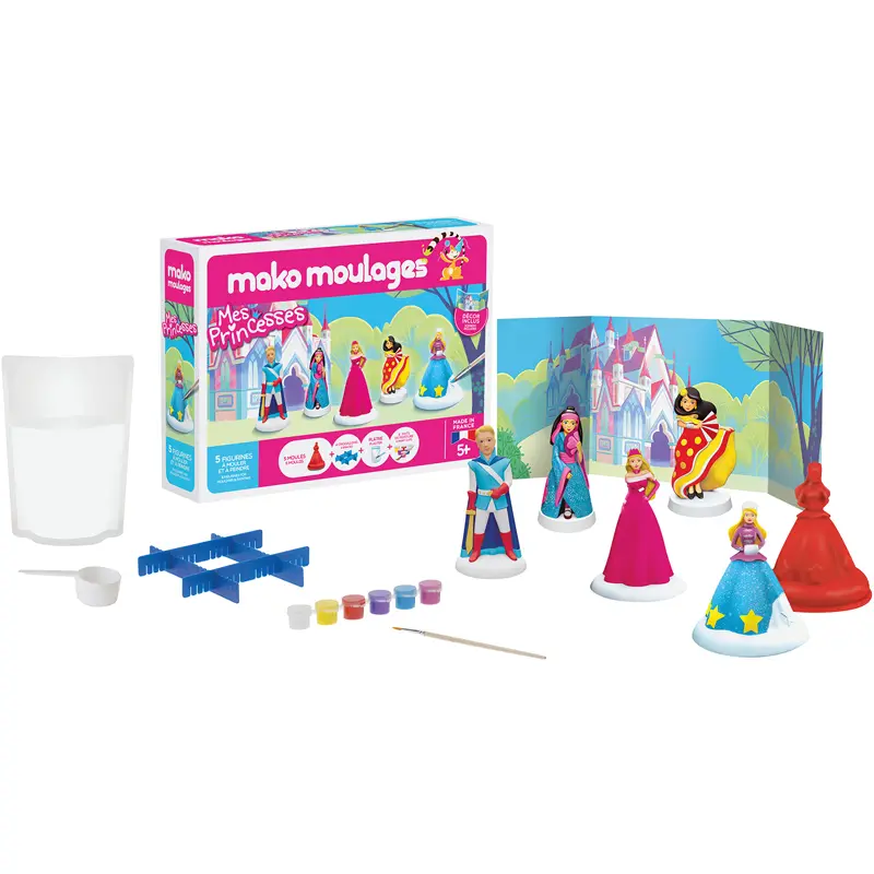 Activités créatives coffret de 5 moules Mako Mes Princesses