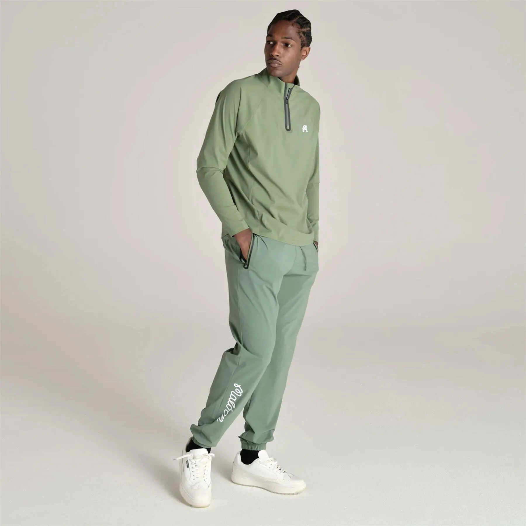 1/4 zip sweatshirt Malbon Golf Performance Raglan | Espace Golf