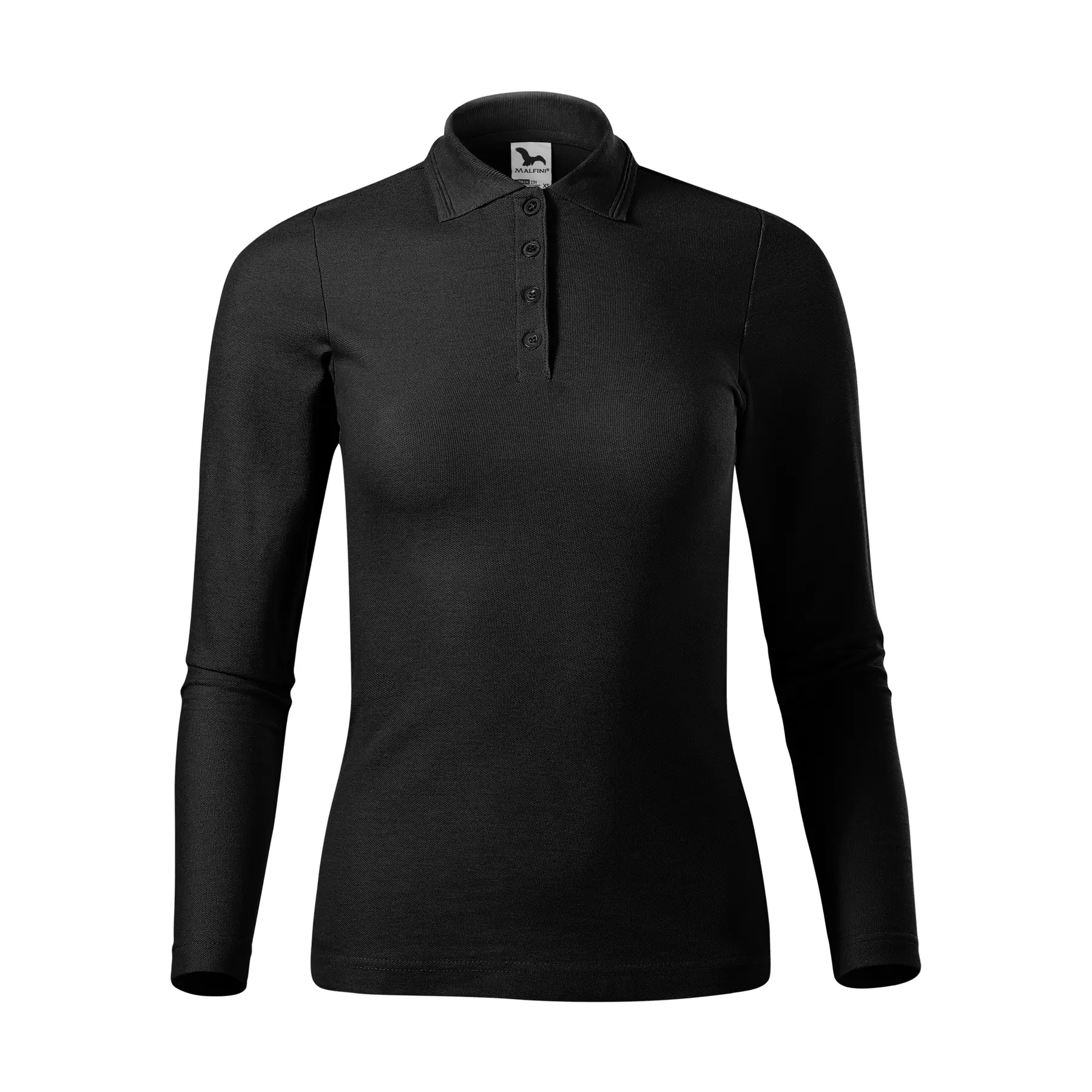 Polo a maniche lunghe in piqué donna  231