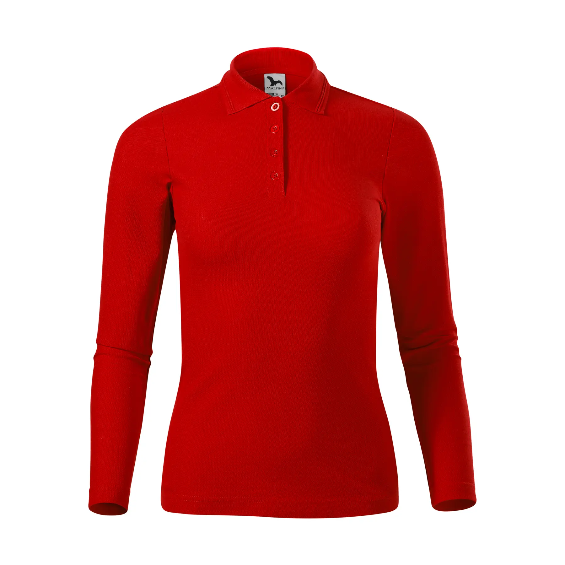 Polo a maniche lunghe in piqué donna  231