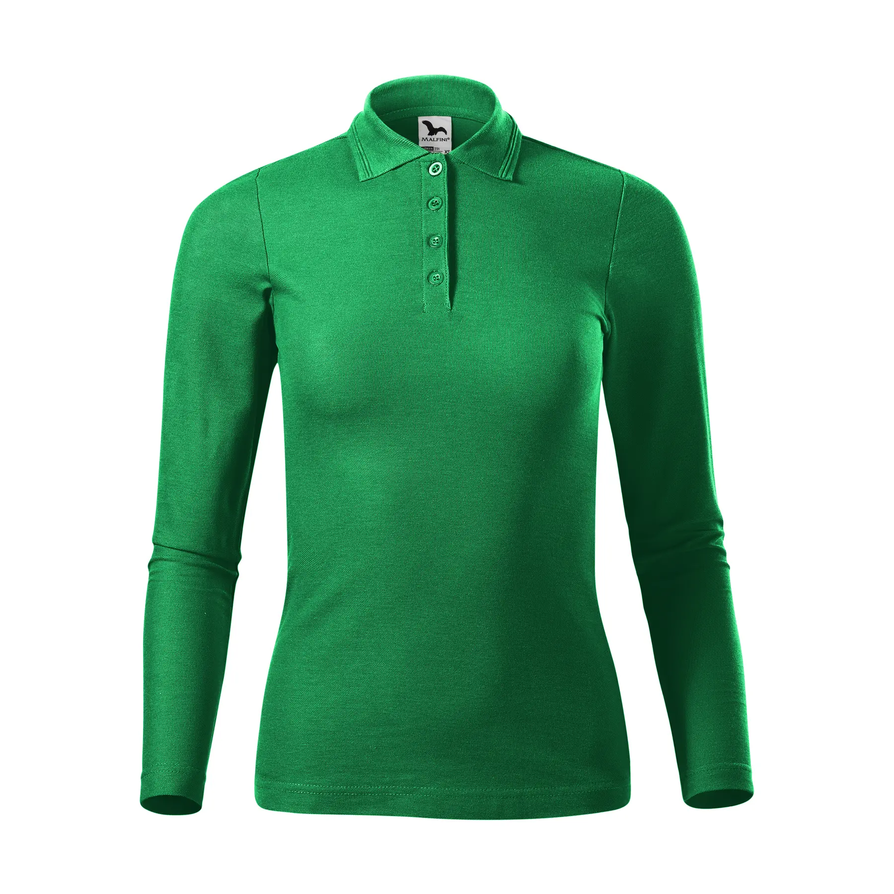 Polo a maniche lunghe in piqué donna  231