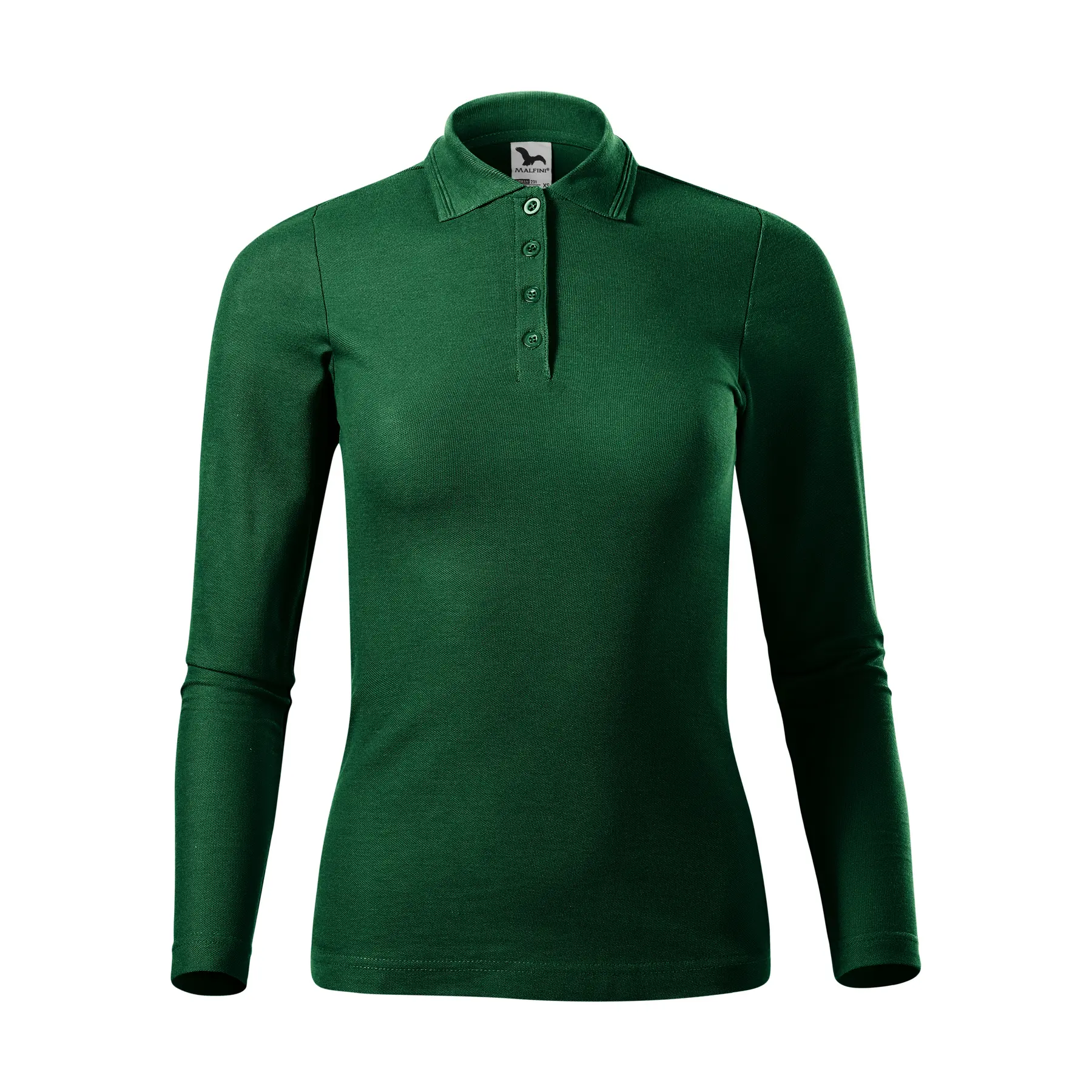 Polo a maniche lunghe in piqué donna  221