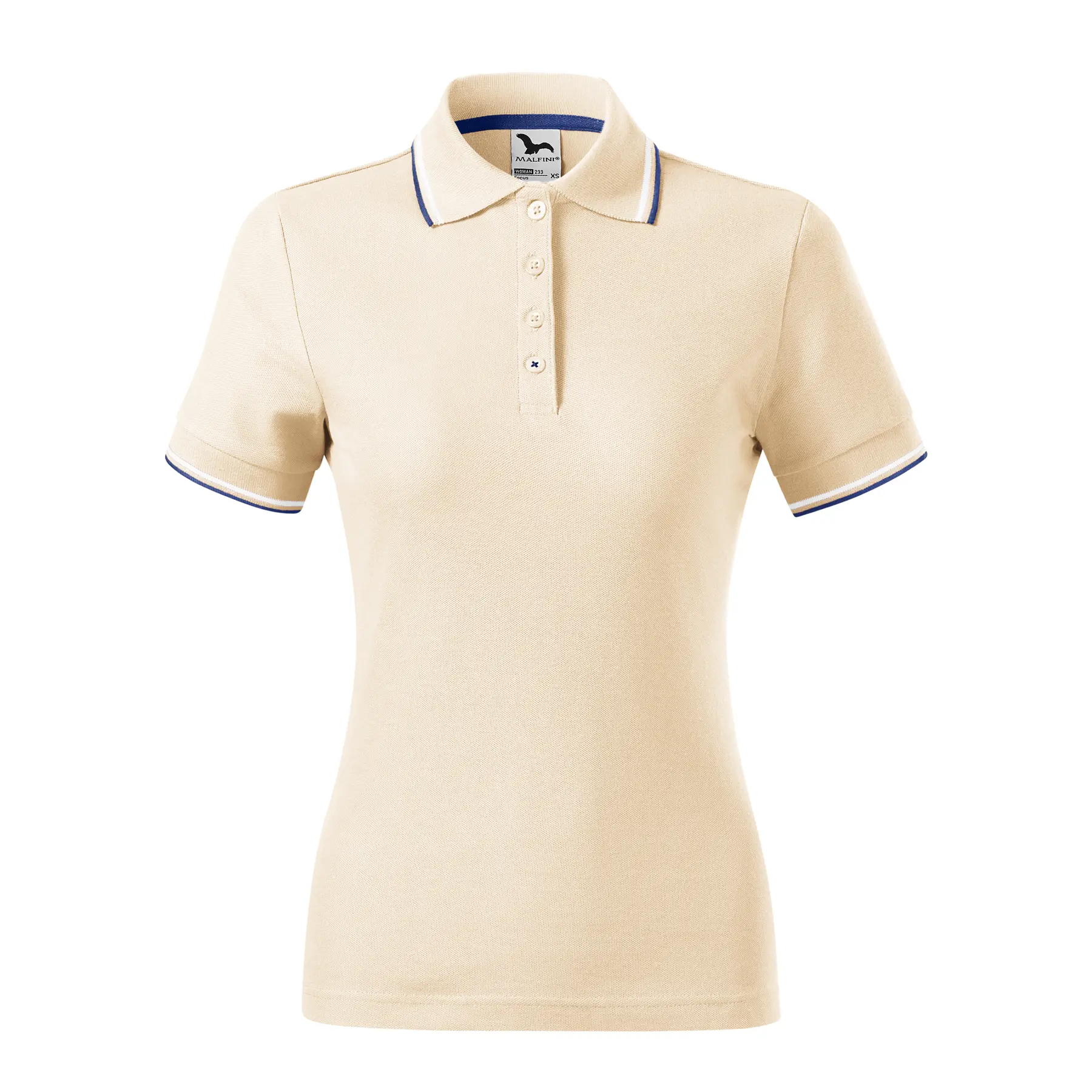 Malfini Women's Beige Polo Shirt Focus 233