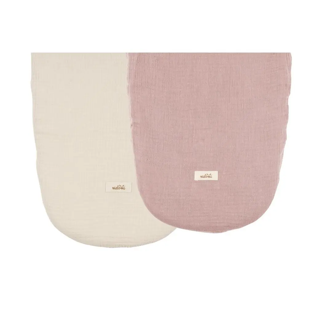 5901723370799 - Paar Bettlaken Bezug aus Musselin Korb von Moses Baby Malomi Kids