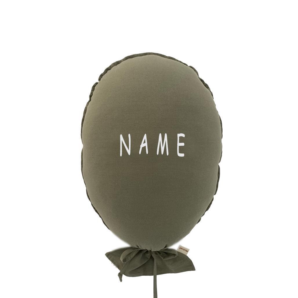 5904453307561 - Personalisierte Ballonkissen in Tannengrün Malomi Kids