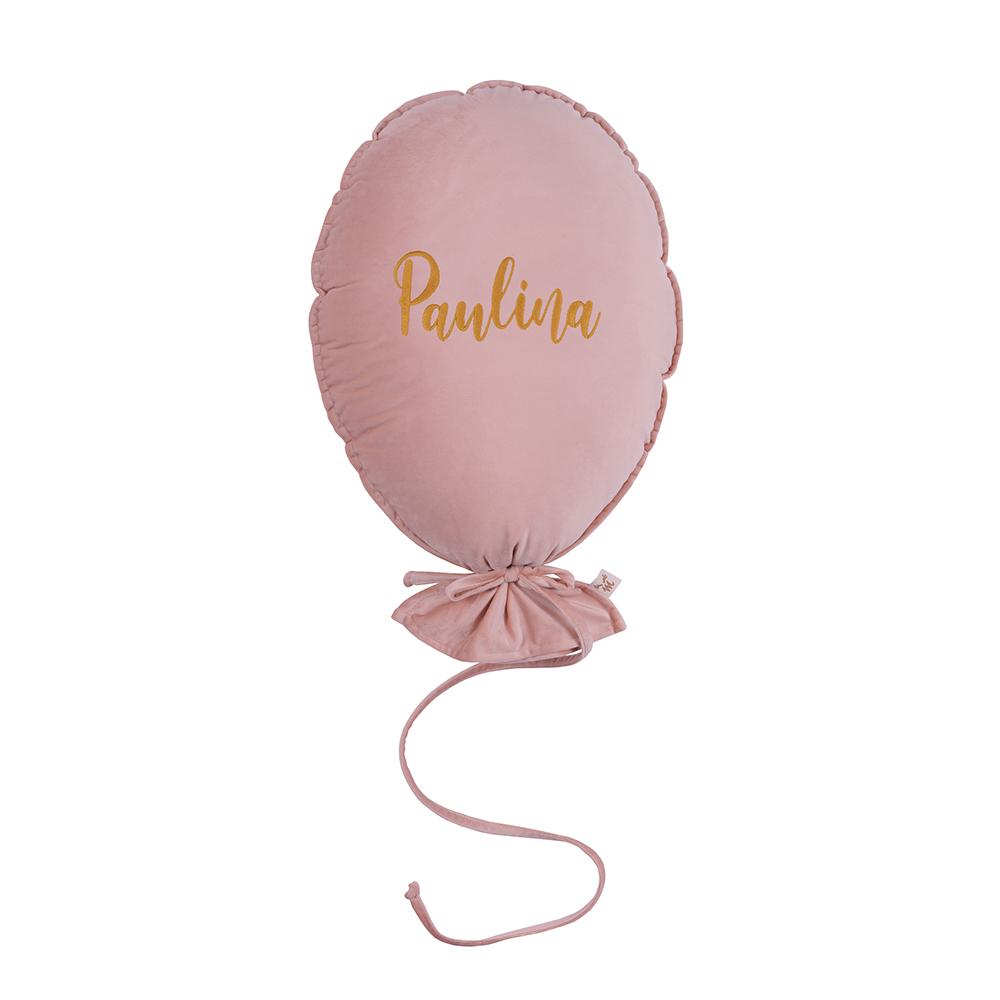 5904461306037 - Personalisierte Deluxe Ballonkissen in natürlichem Rosa Malomi Kids