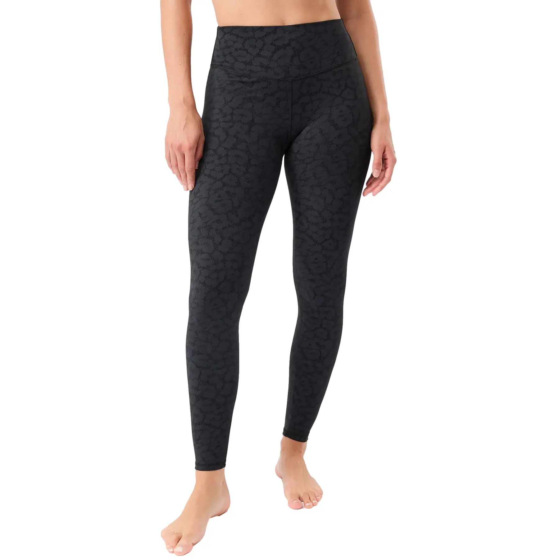 Monochromatisches Druckleggings Damen Mandala