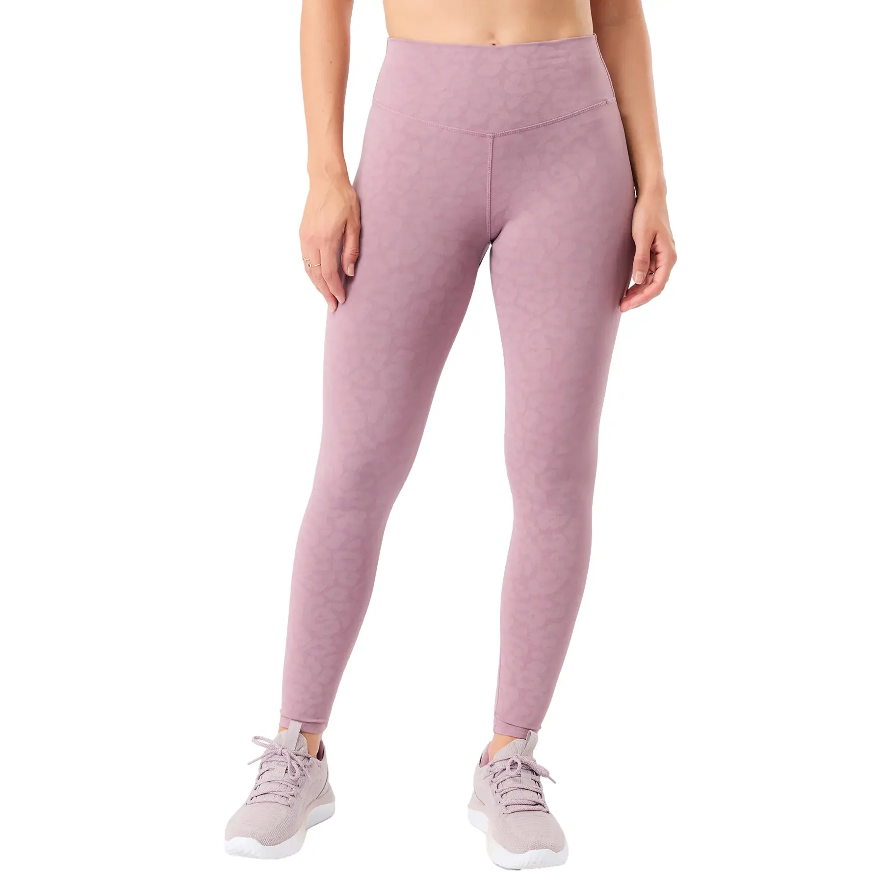 Monochromatisches Druckleggings Damen Mandala