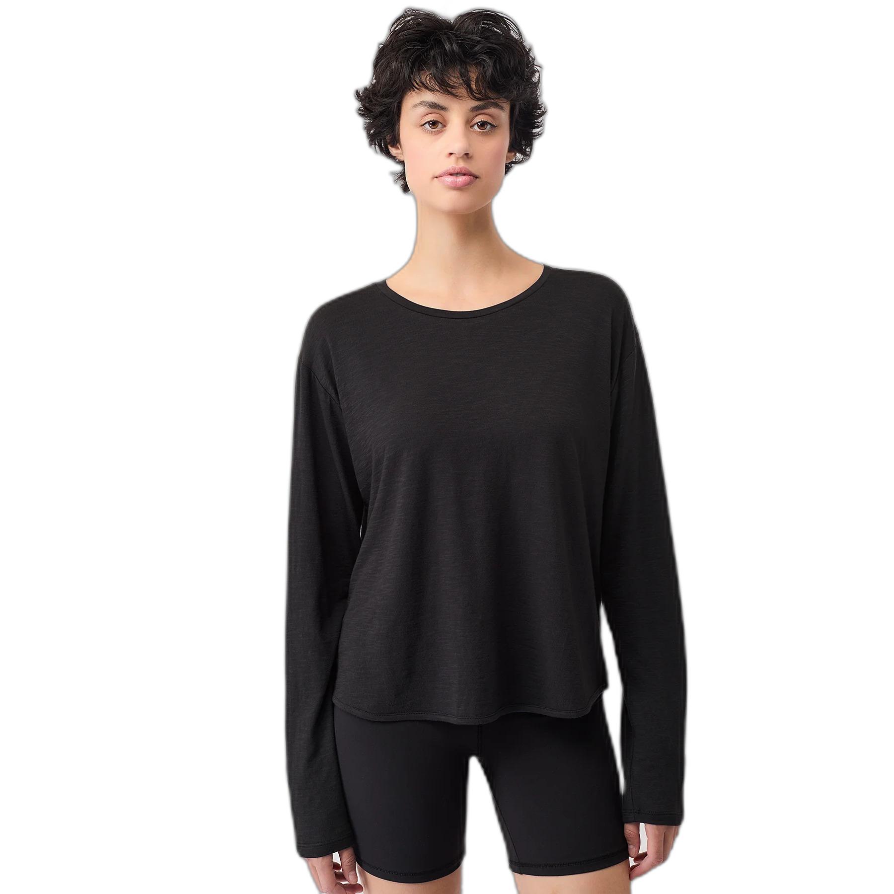 T-shirt maniche lunghe aperto sul retro donna Mandala