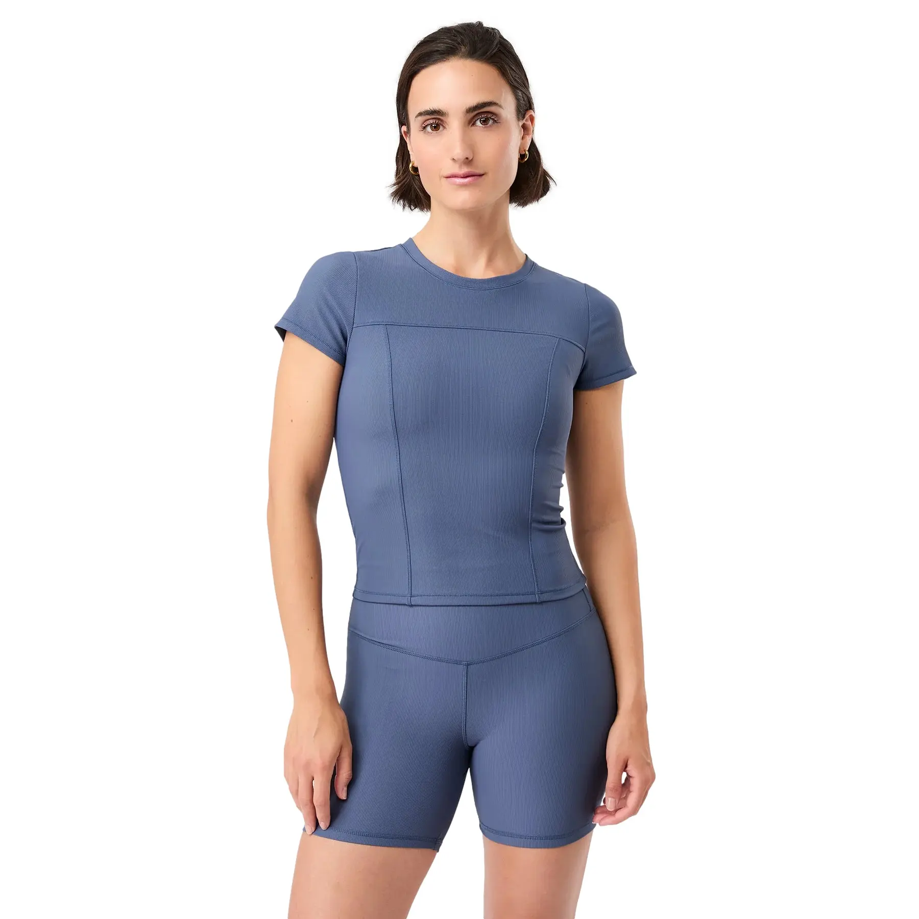 Eng anliegendes T-Shirt, Damen Mandala