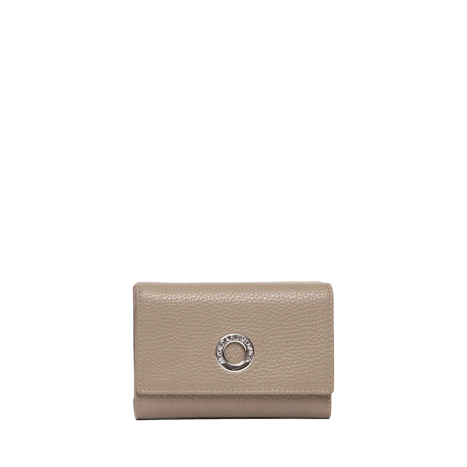Mandarina Duck Women's Beige Leather Wallet For Mellow 9,5X13,5X3,5 Cm