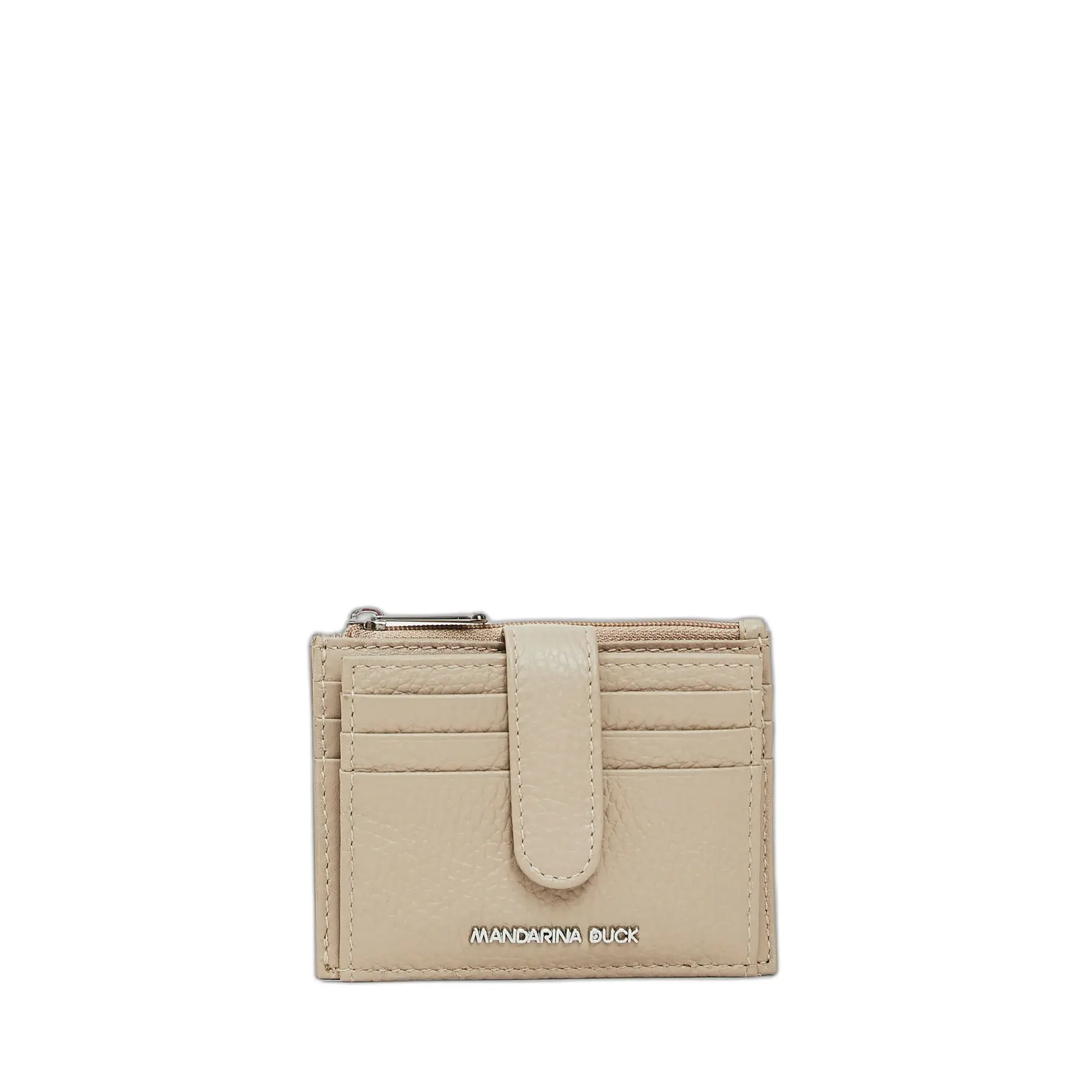 Mandarina Duck Women's Beige Leather Press-Stud Fastening Wallet