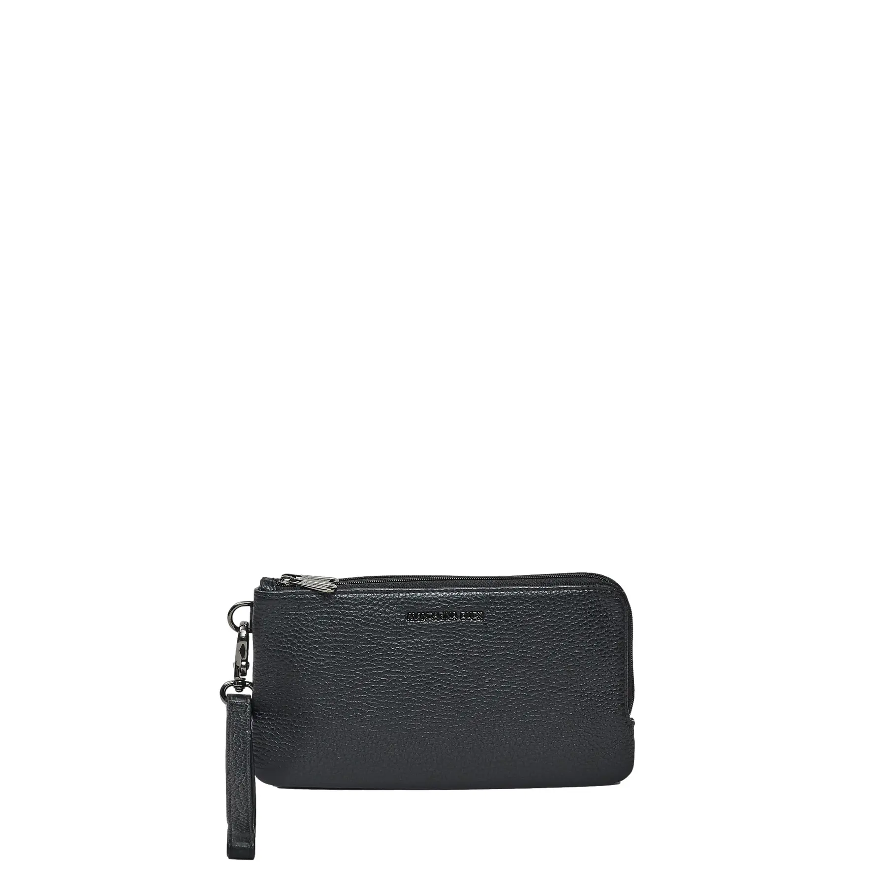 Mandarina Duck Women's Noir Leather Clutch For Mellow