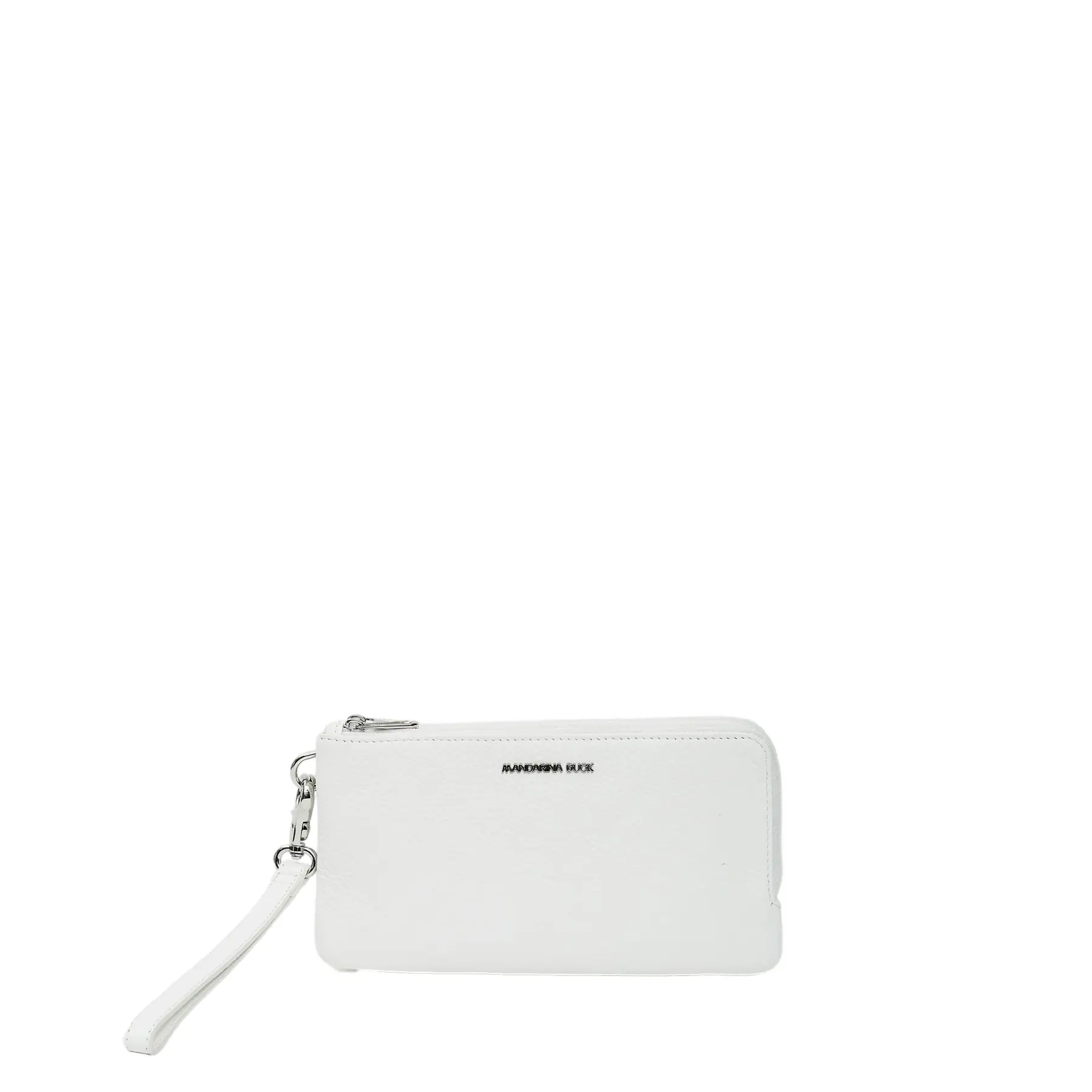 Mandarina Duck Women's Blanc ’S Leather Double Compartment Purse