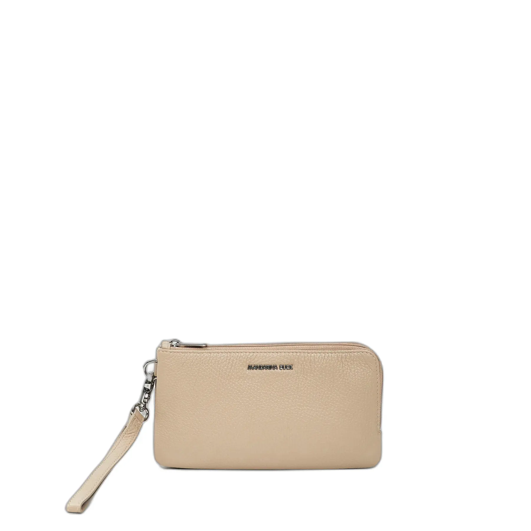 Mandarina Duck Women's Beige ’S Leather Double Compartment Purse