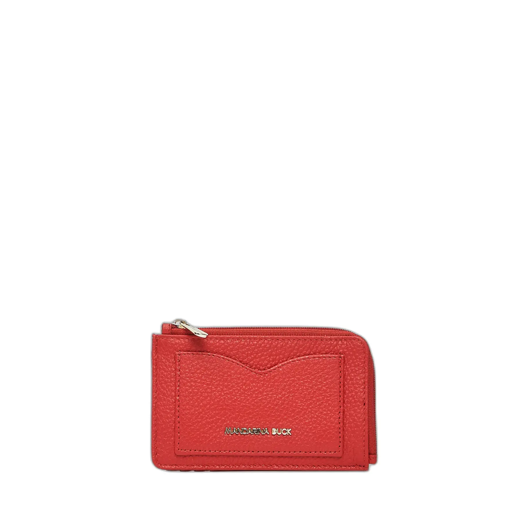 Mandarina Duck Unisex Rouge Soft Leather Card Holder