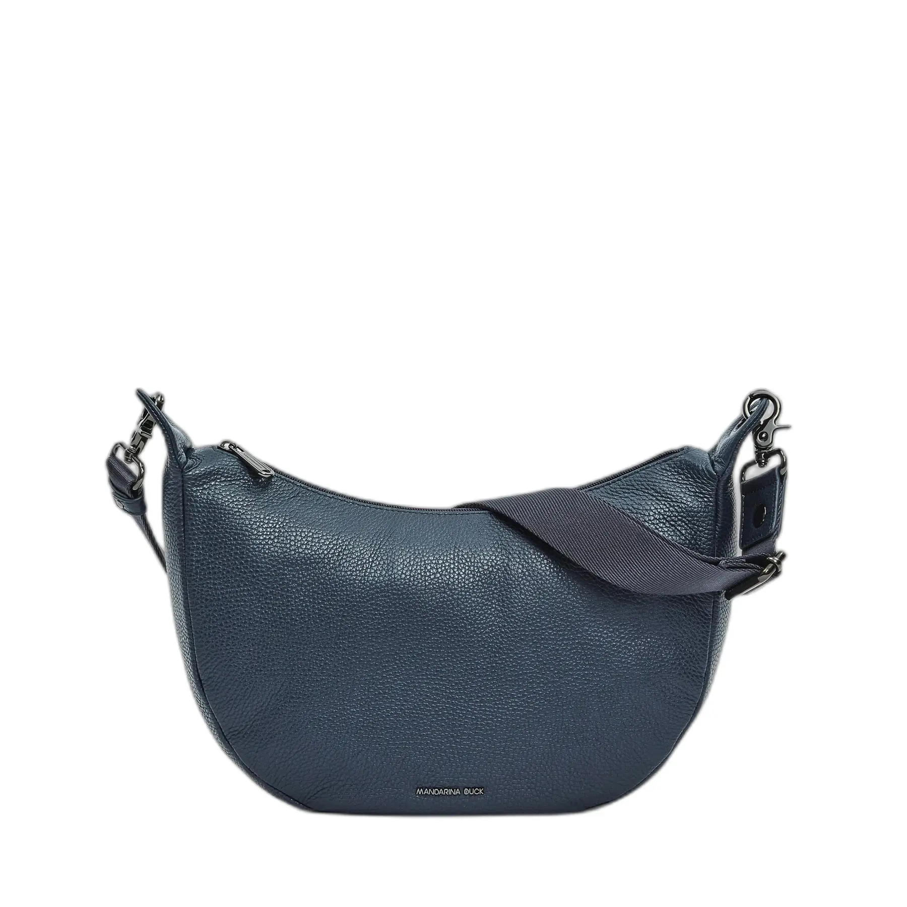 Mandarina Duck Unisex Bleu Leather Crossbody Bag Hobo Mellow