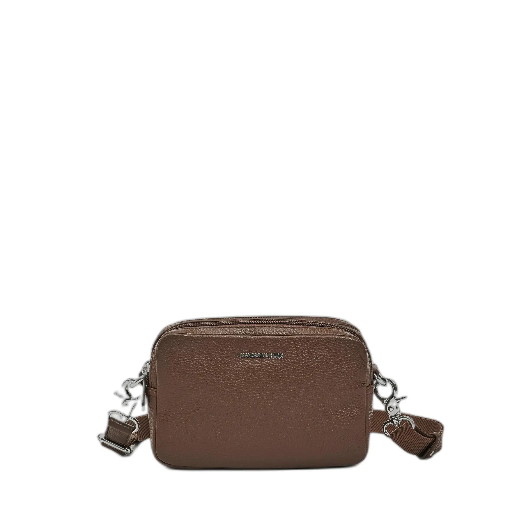 Mandarina Duck Unisex Marron Double Compartment Shoulder Bag Mellow