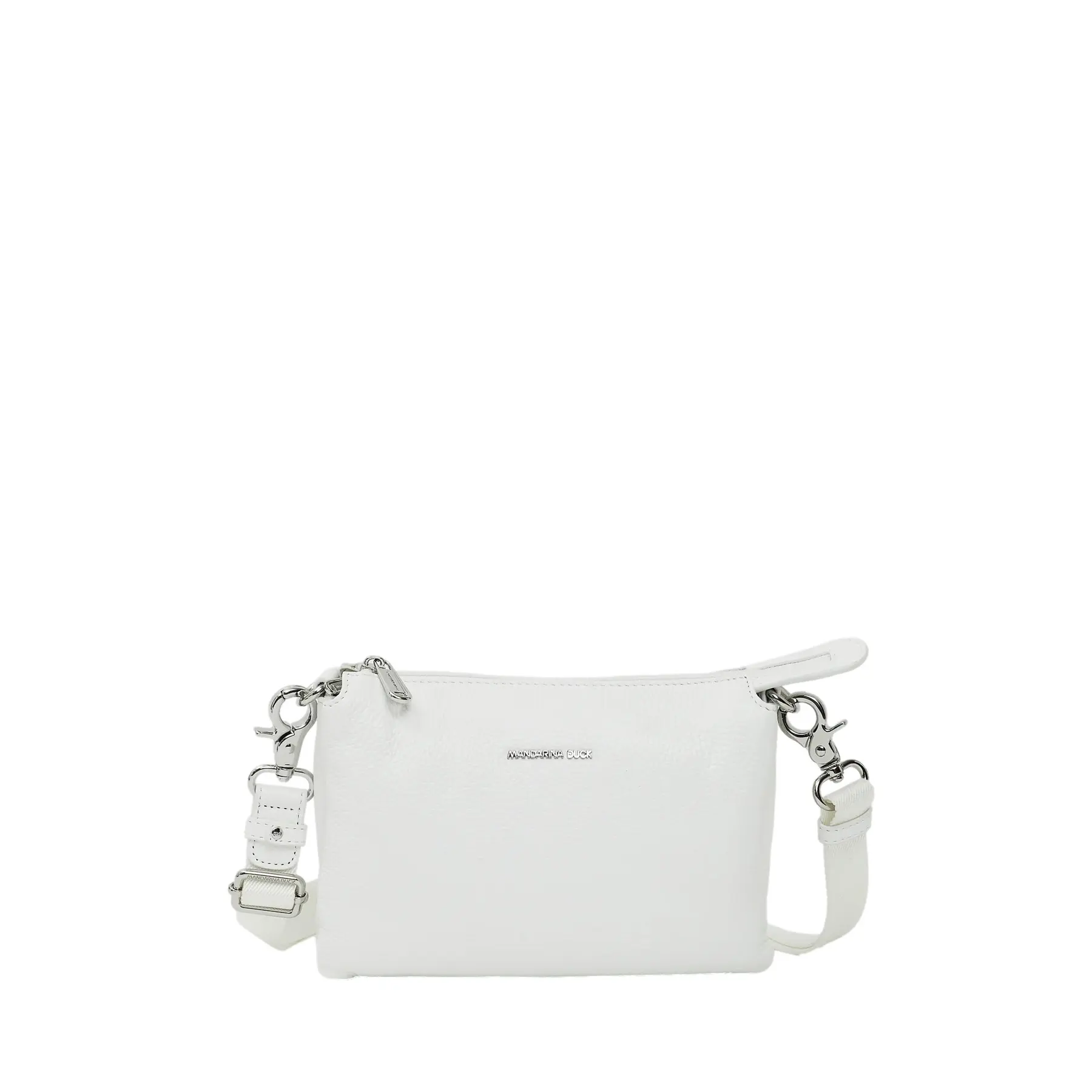 Mandarina Duck Unisex Blanc Leather Shoulder Bag Mellow