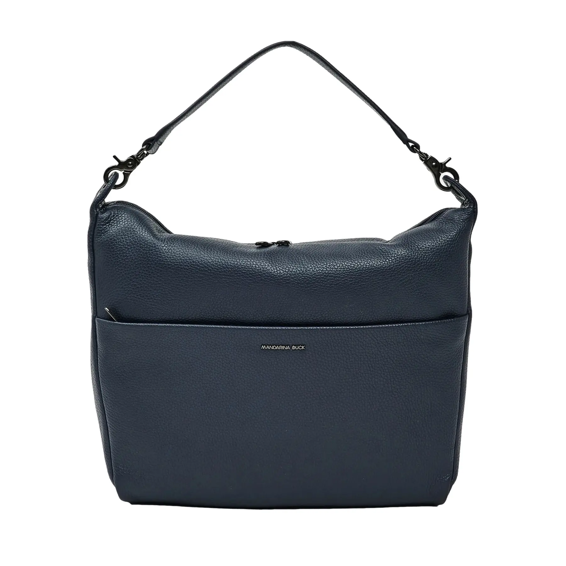 Mandarina Duck Women's Bleu Leather Handbag Hobo Mellow