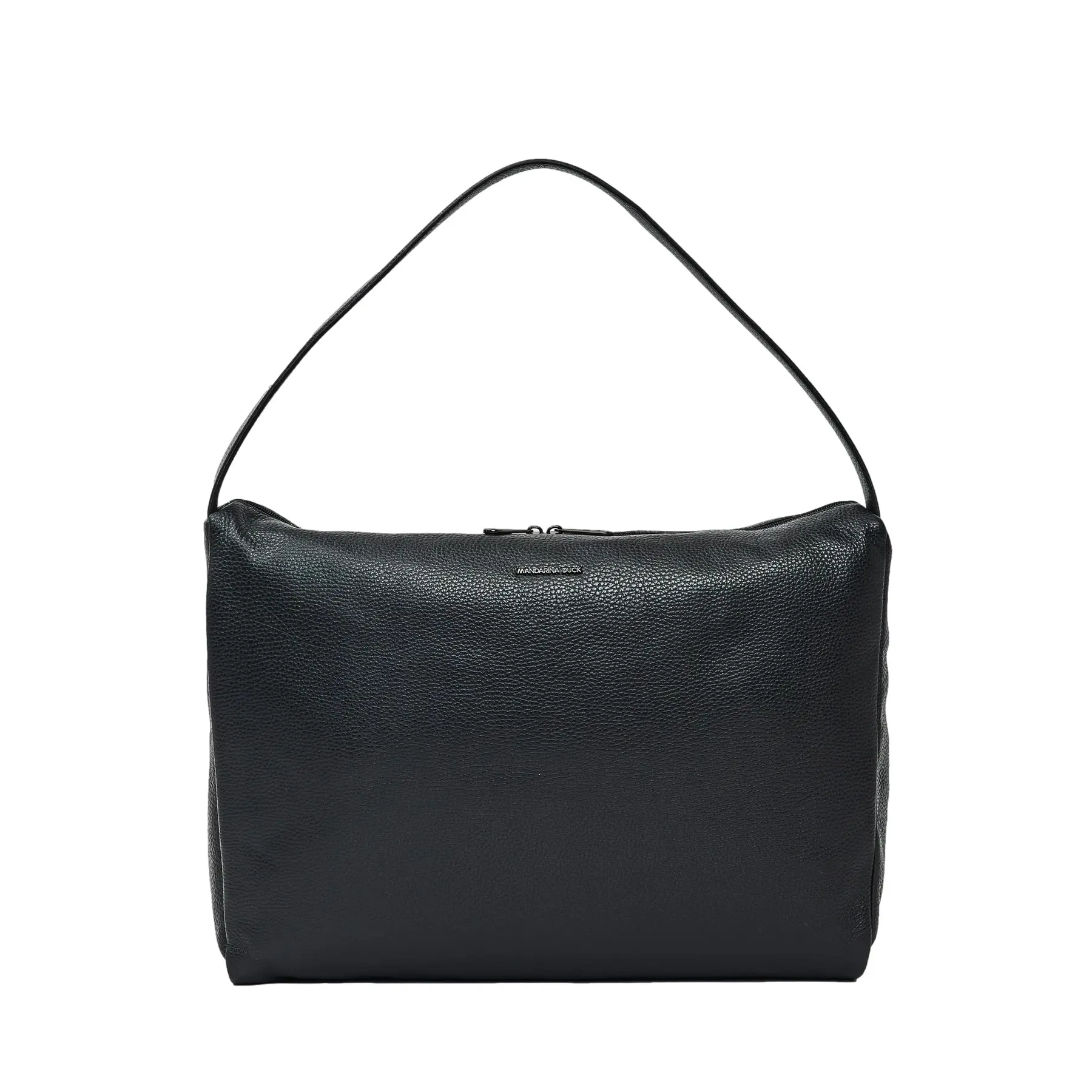 Mandarina Duck Women's Noir Leather Shoulder Bag Mellow 40X42x15 Cm