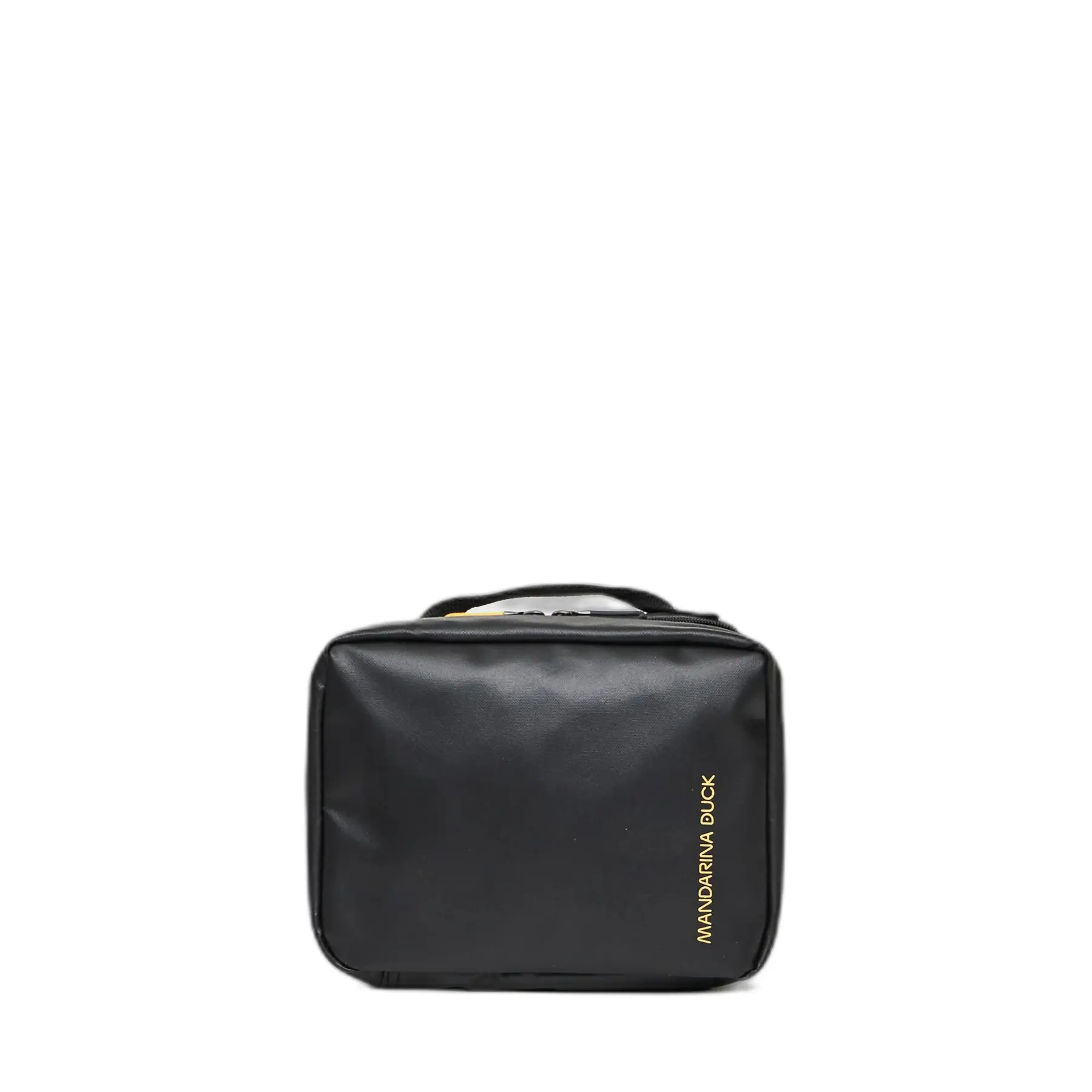 Mandarina Duck Unisex Noir Double Zip Toiletry Bag Eco Coated
