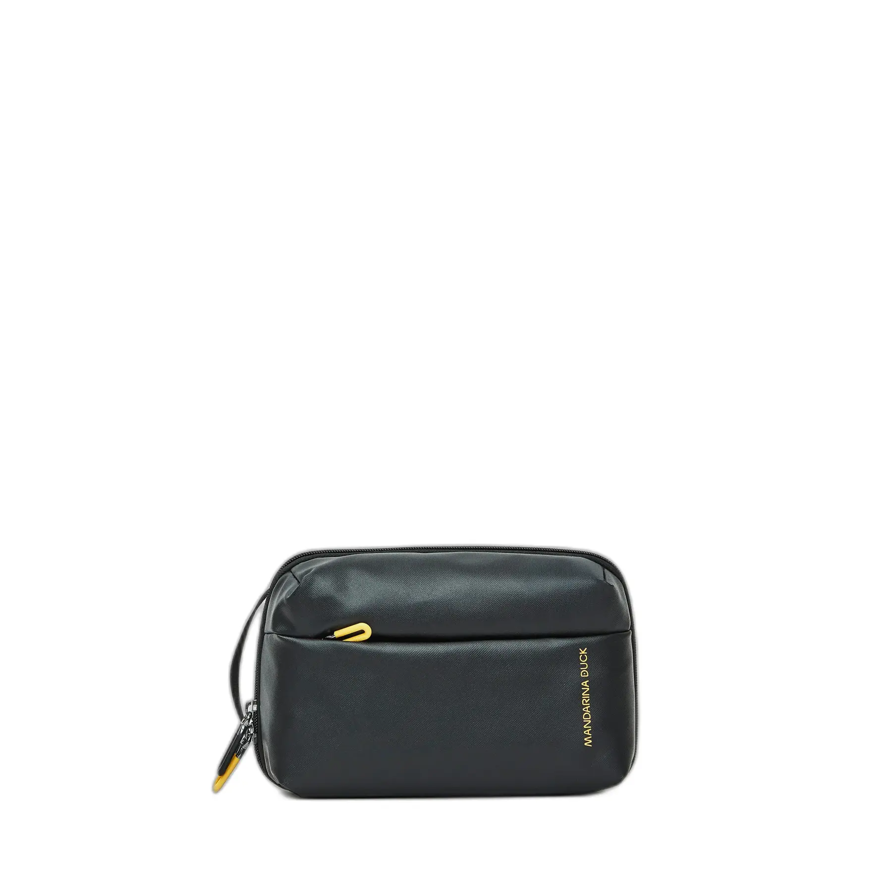 Mandarina Duck Unisex Noir Double Compartment Toiletry Bag Eco Coated