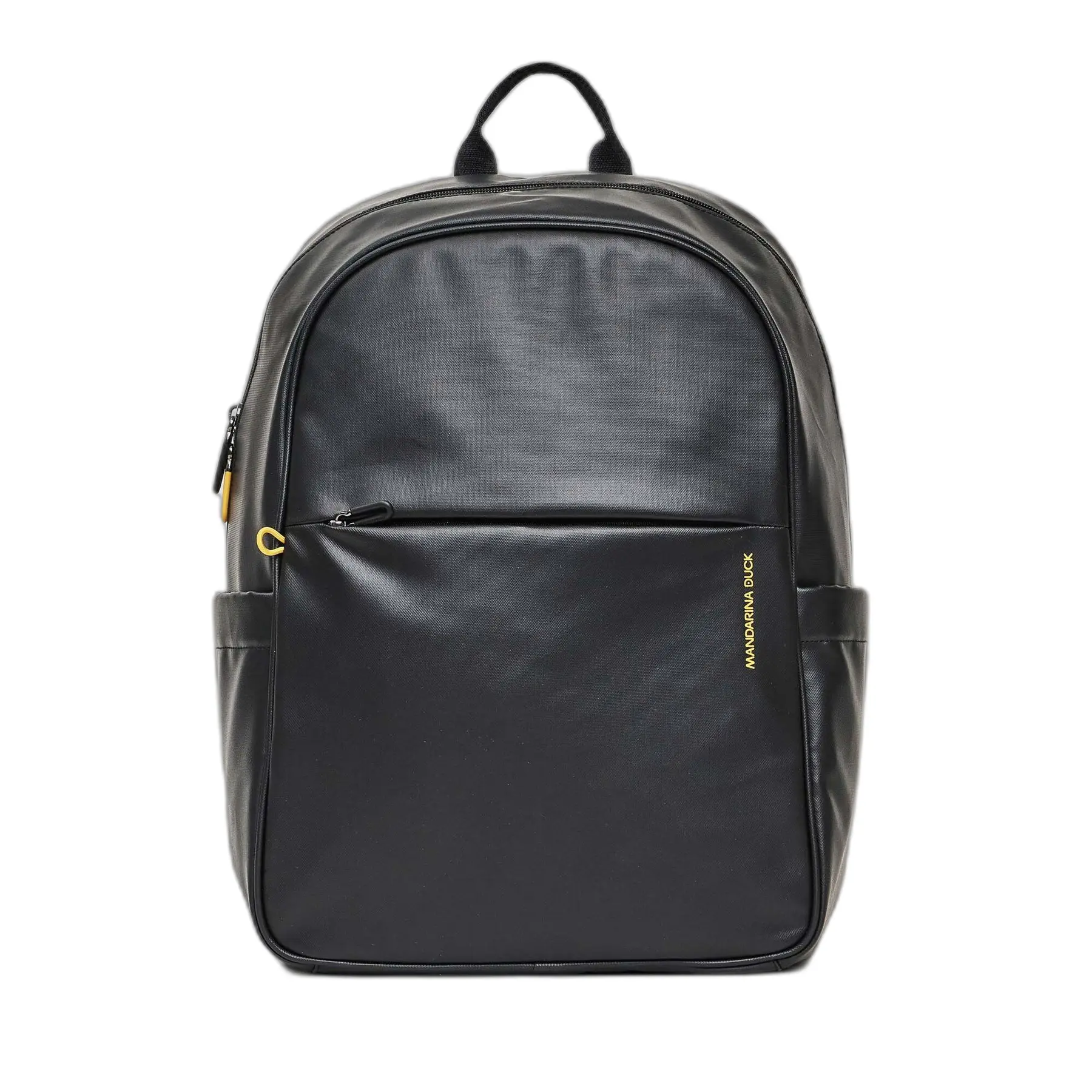 Mandarina Duck Unisex Noir Backpack With Padded Straps Eco Coated