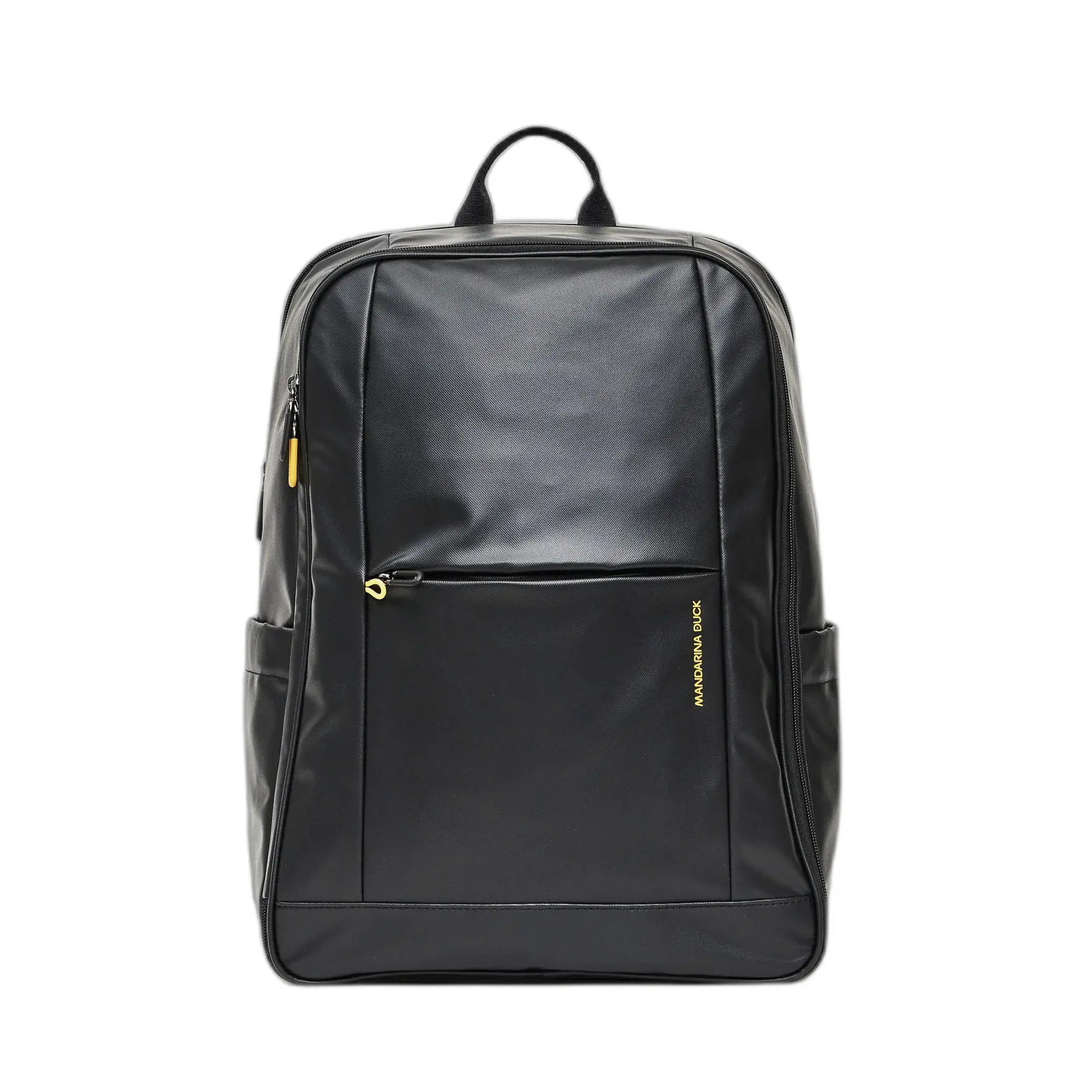 Mandarina Duck Unisex Noir Backpack With Padded Straps Eco Coated
