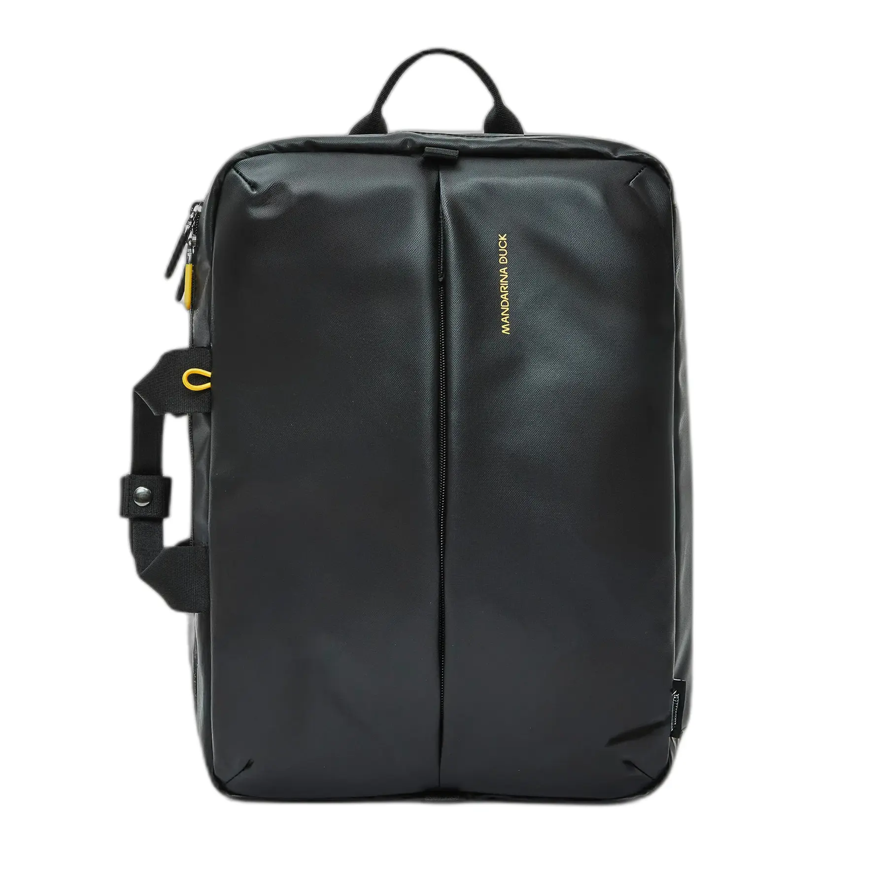 Mandarina Duck Unisex Noir Multifunction Laptop Backpack Eco Coated