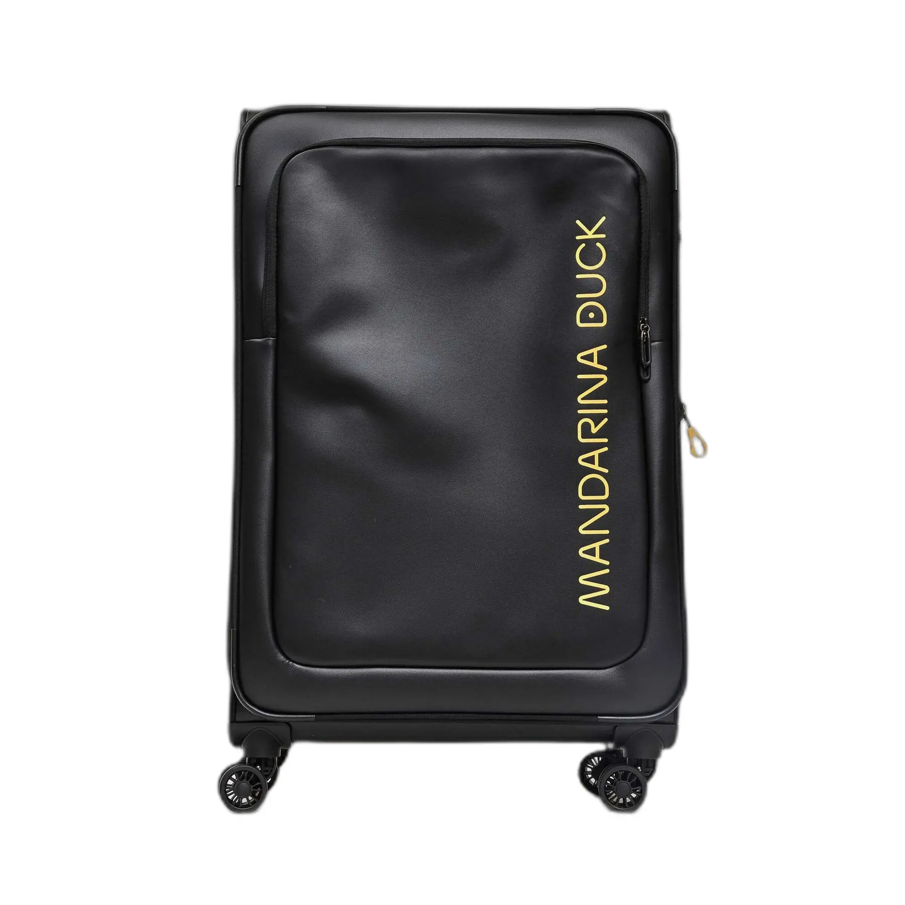 Mandarina Duck Unisex Noir Large Flexible Expanding Trolley Bag Eco Coated