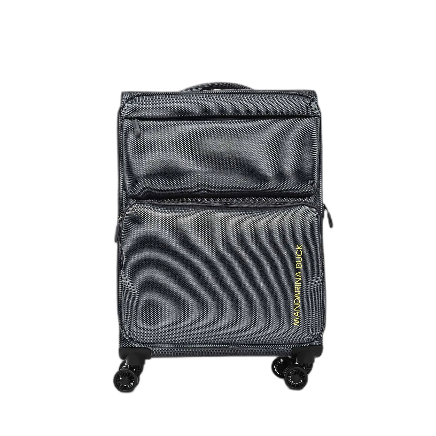 Mandarina Duck Unisex Gris Medium Soft Expandable Trolley Bag Zephyr
