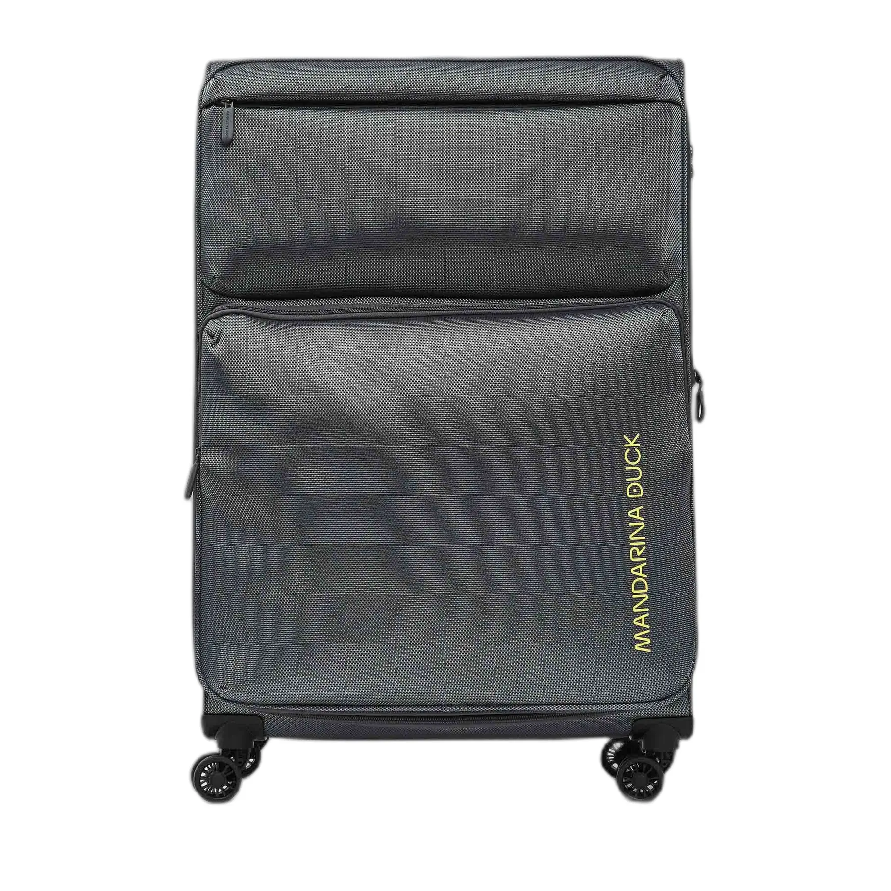 Mandarina Duck Unisex Gris Extra-Large Expandable Trolley Bag Zephyr