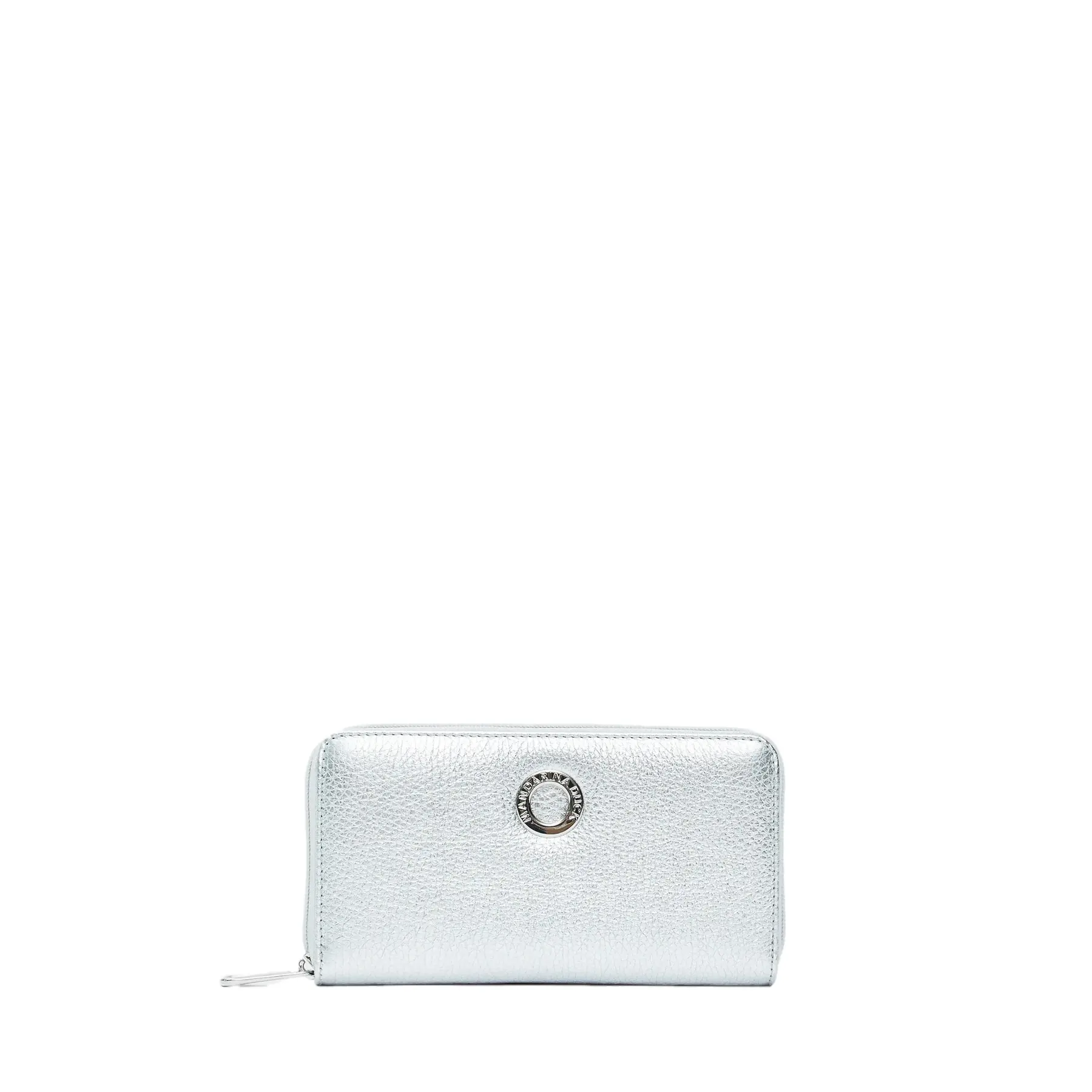 Mandarina Duck Women's Argenté Zipped Wallet