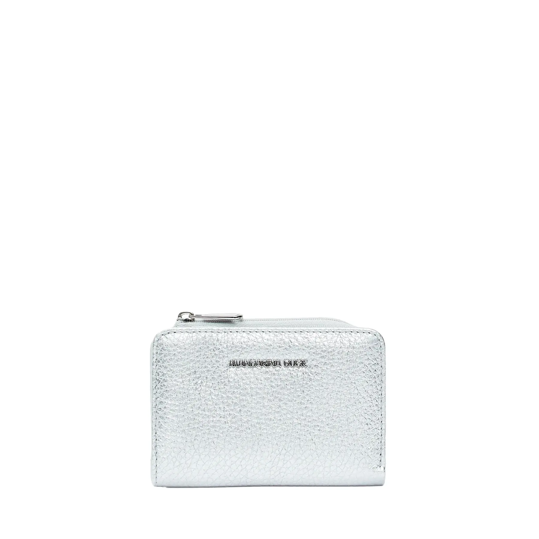 Mandarina Duck Women's Argenté Calfskin Wallet