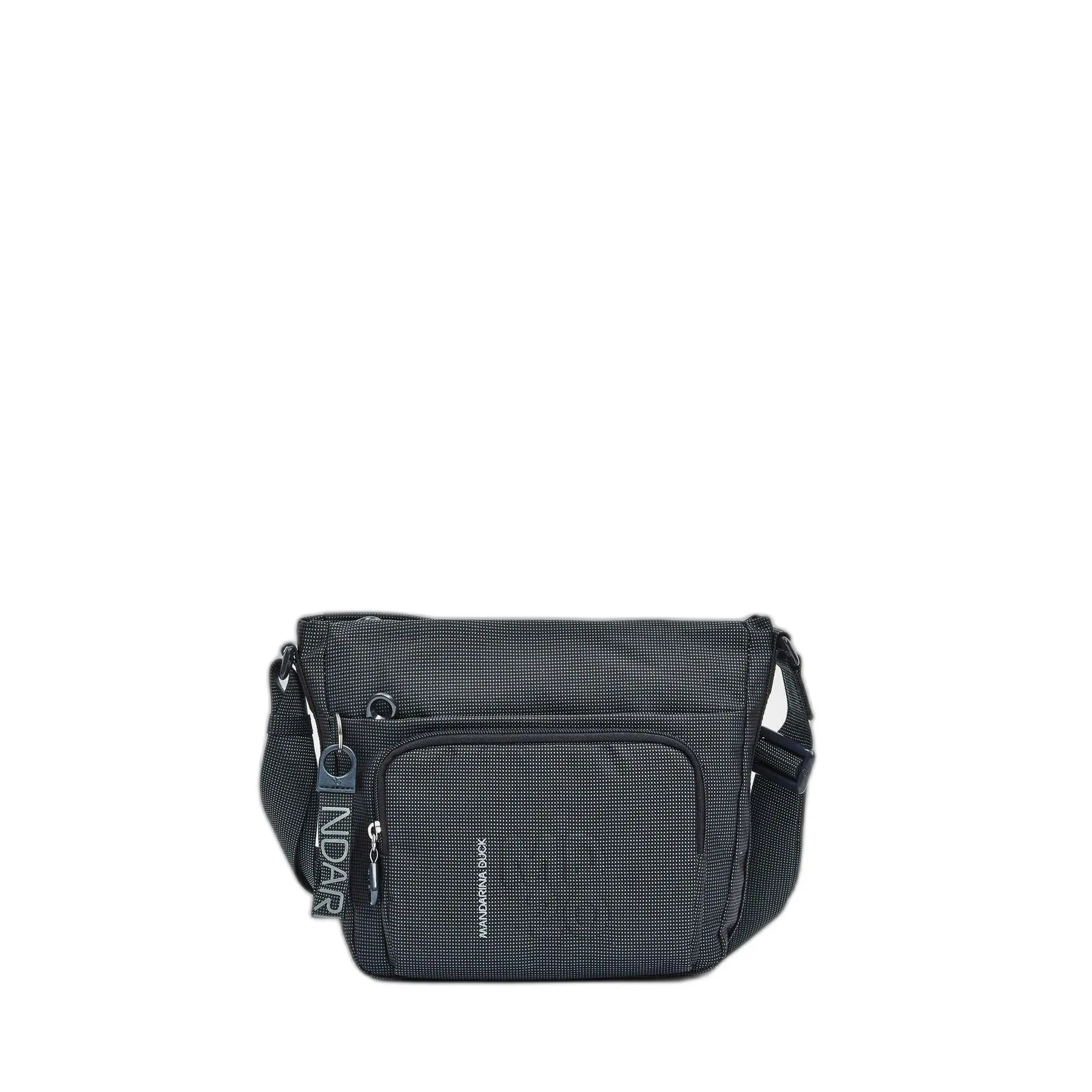 Mandarina Duck Unisex Bleu Shoulder Bag With Pocket And Zipper Md20