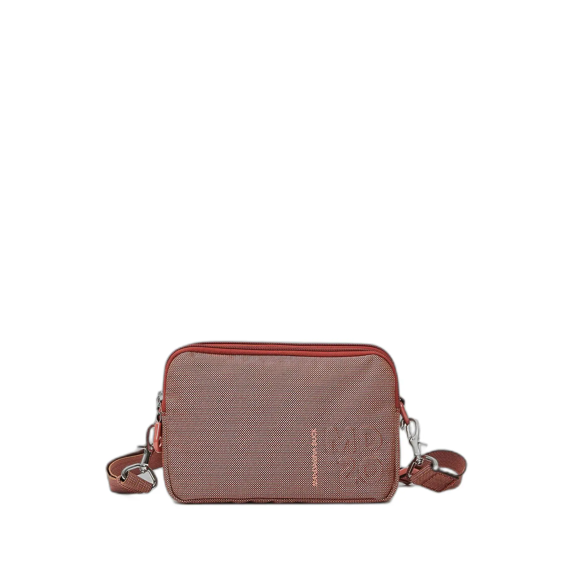 Mandarina Duck Unisex Marron Double Compartment Shoulder Bag Md20