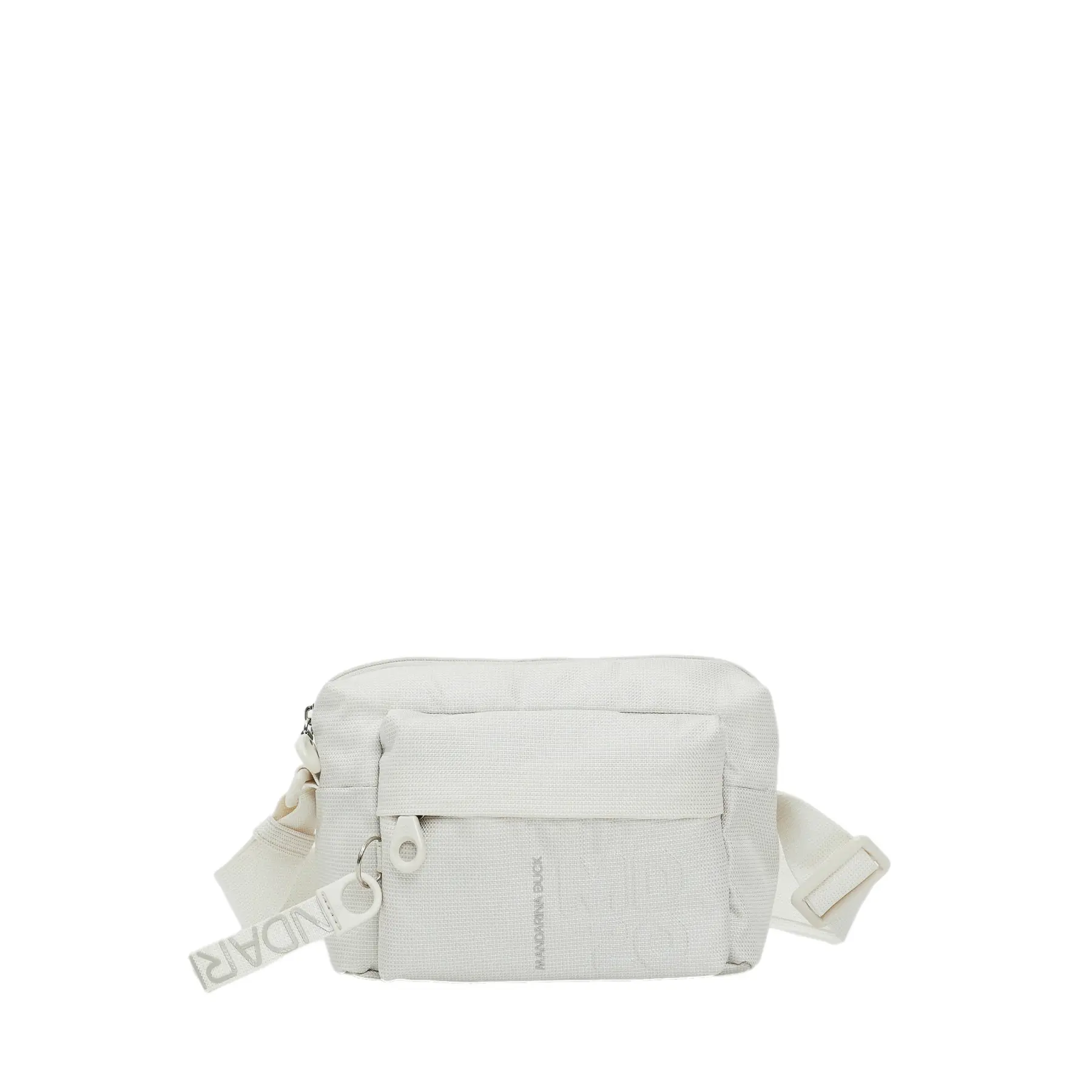 Mandarina Duck Unisex Blanc Shoulder Bag With Front Pocket Md20
