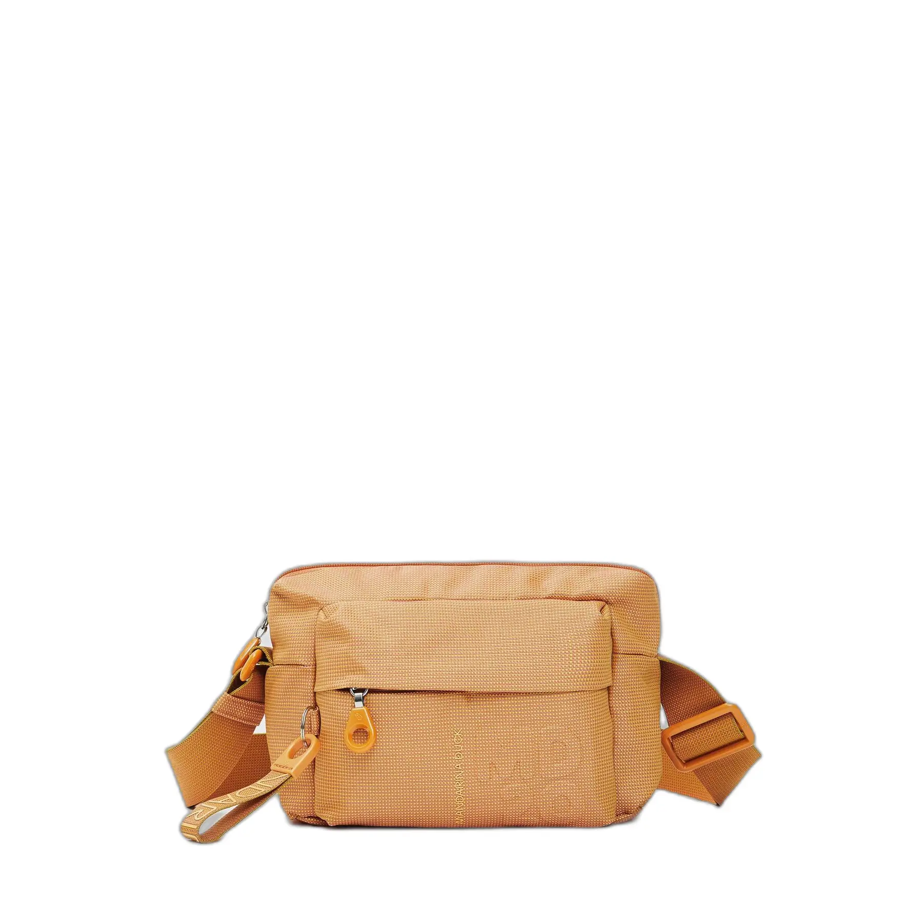 Mandarina Duck Unisex Orange Shoulder Bag With Front Pocket Md20