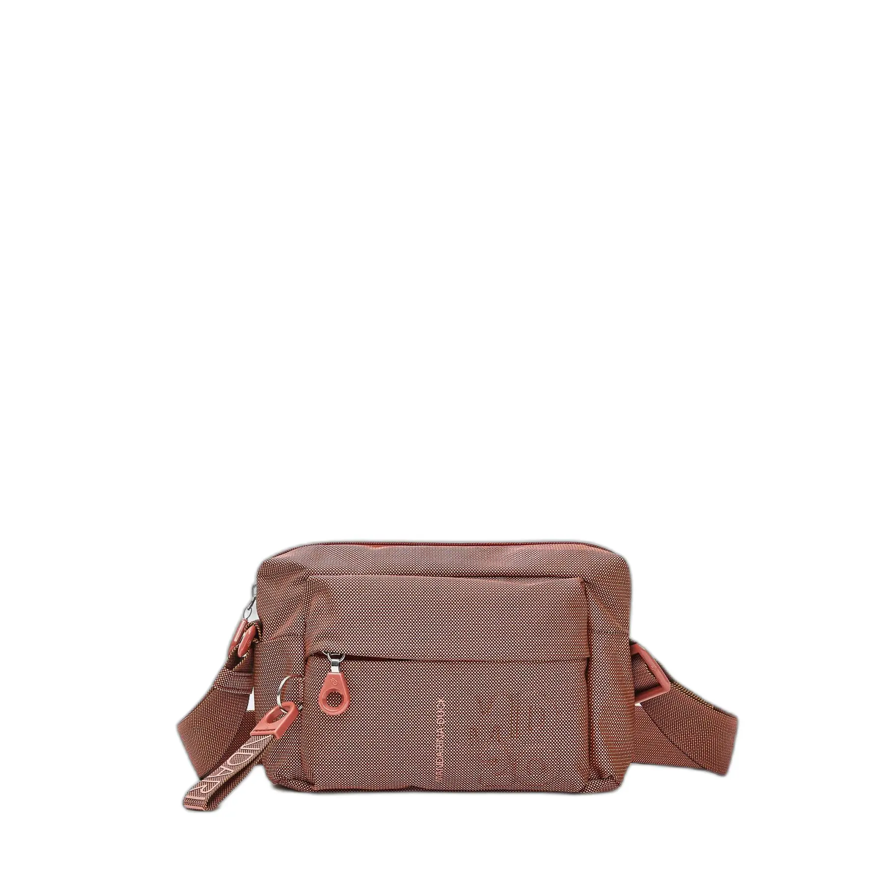 Mandarina Duck Unisex Marron Shoulder Bag With Front Pocket Md20