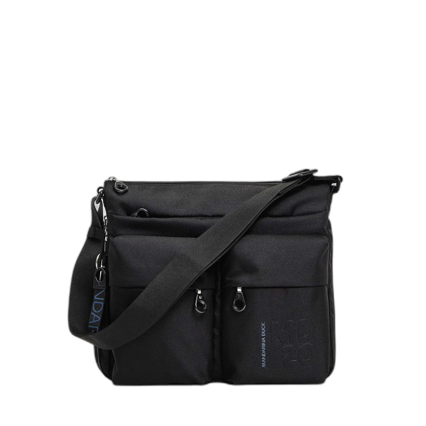 Mandarina Duck Unisex Noir Stretch Shoulder Bag Md20