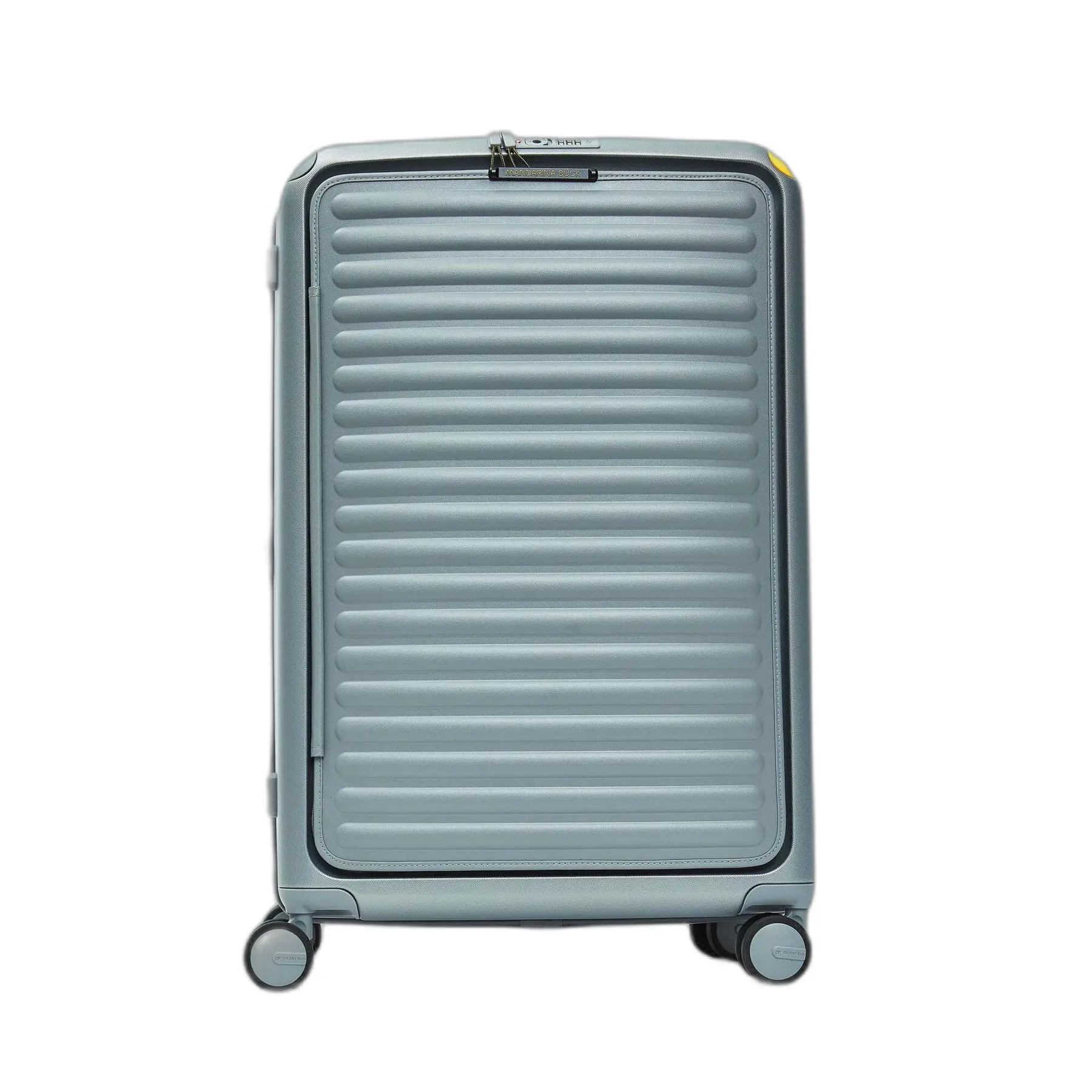 Mandarina Duck Unisex Gris Large Expandable Trolley Bag Smart Duck