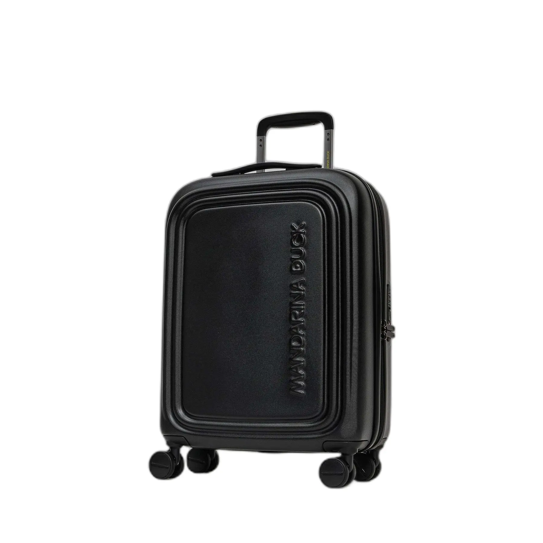 Mandarina Duck Unisex Noir Expandable Trolley Bag Logoduck +