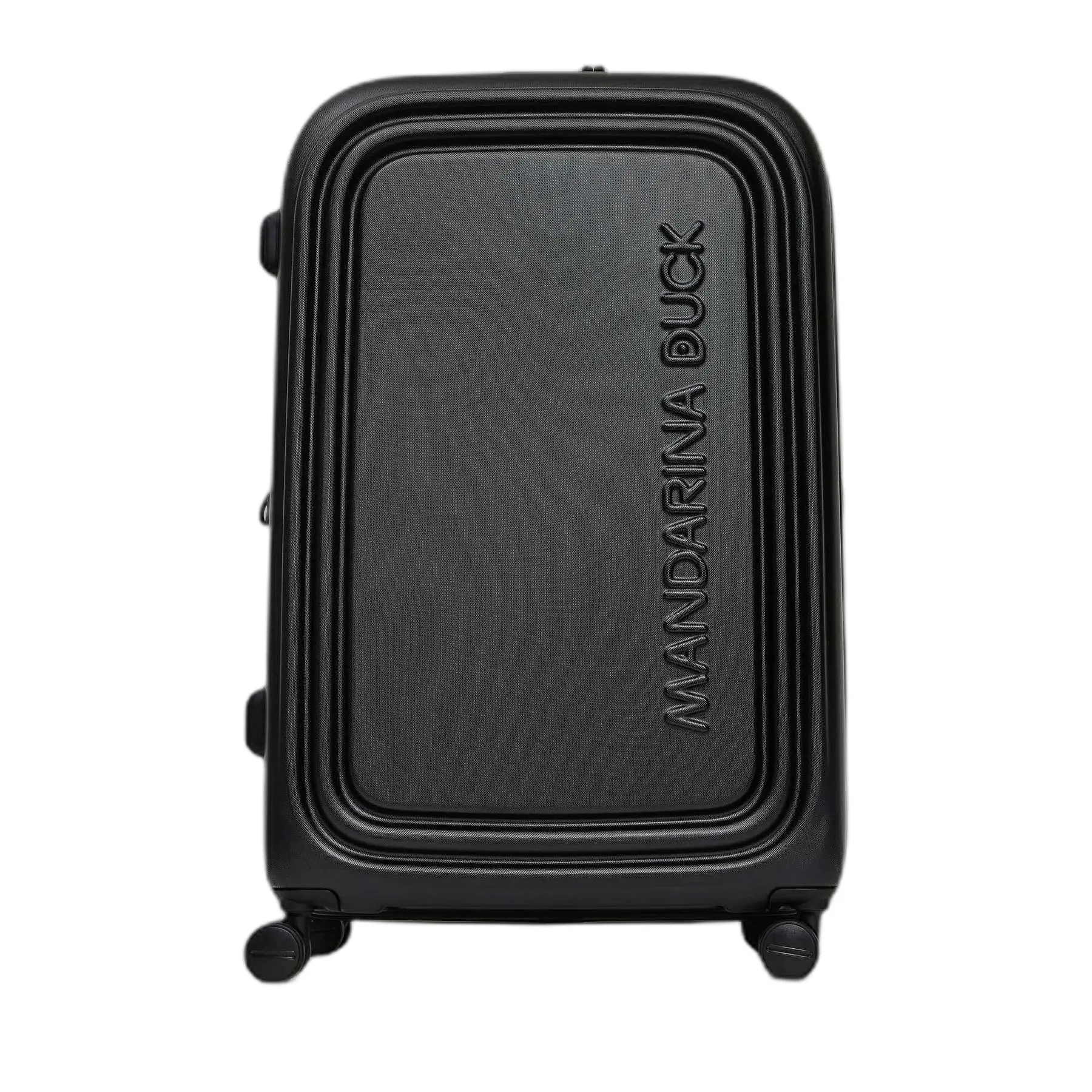 Mandarina Duck Unisex Noir Expandable Trolley Bag Logoduck + Xl