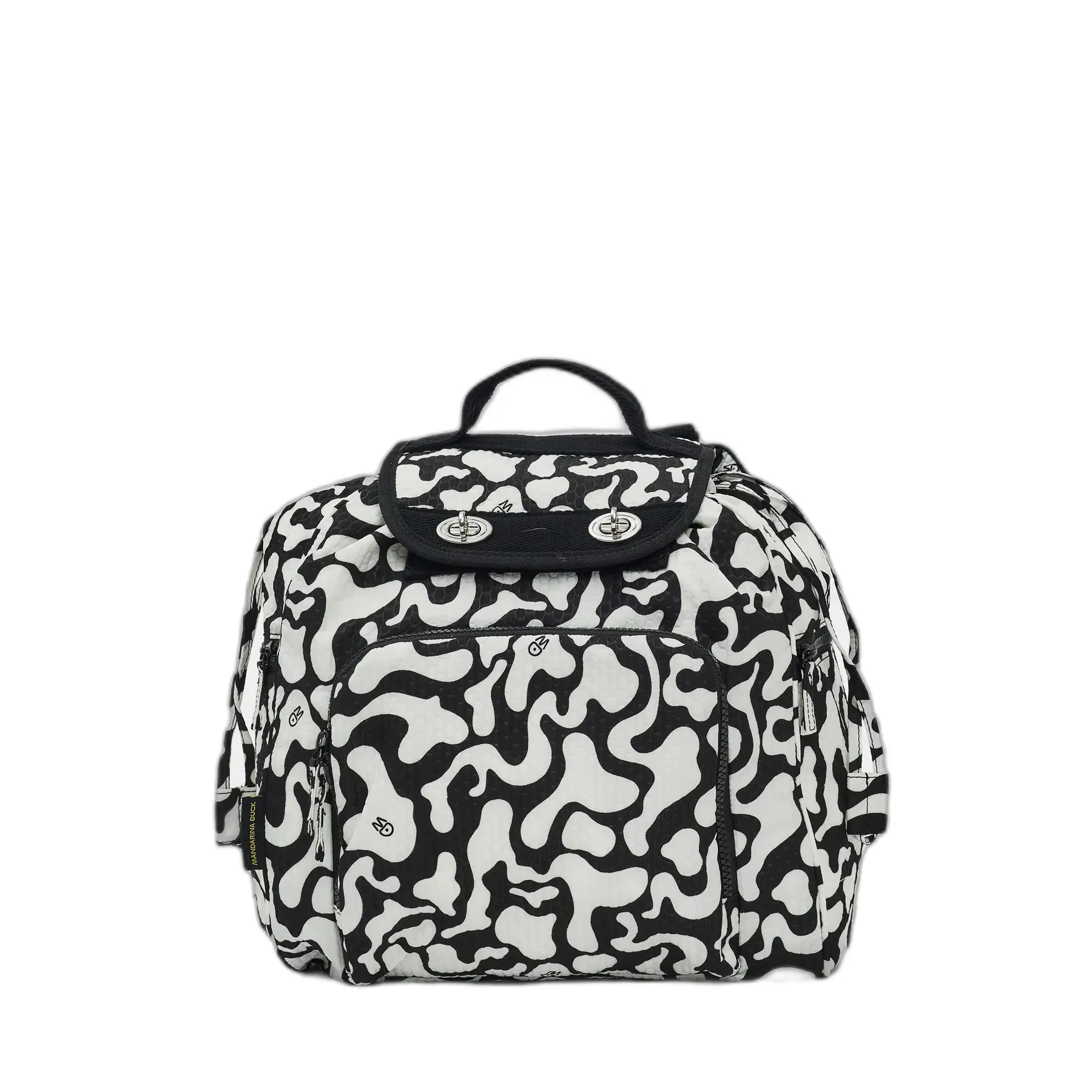 Mandarina Duck Unisex Noir Foldable Backpack Revival Moire Utility
